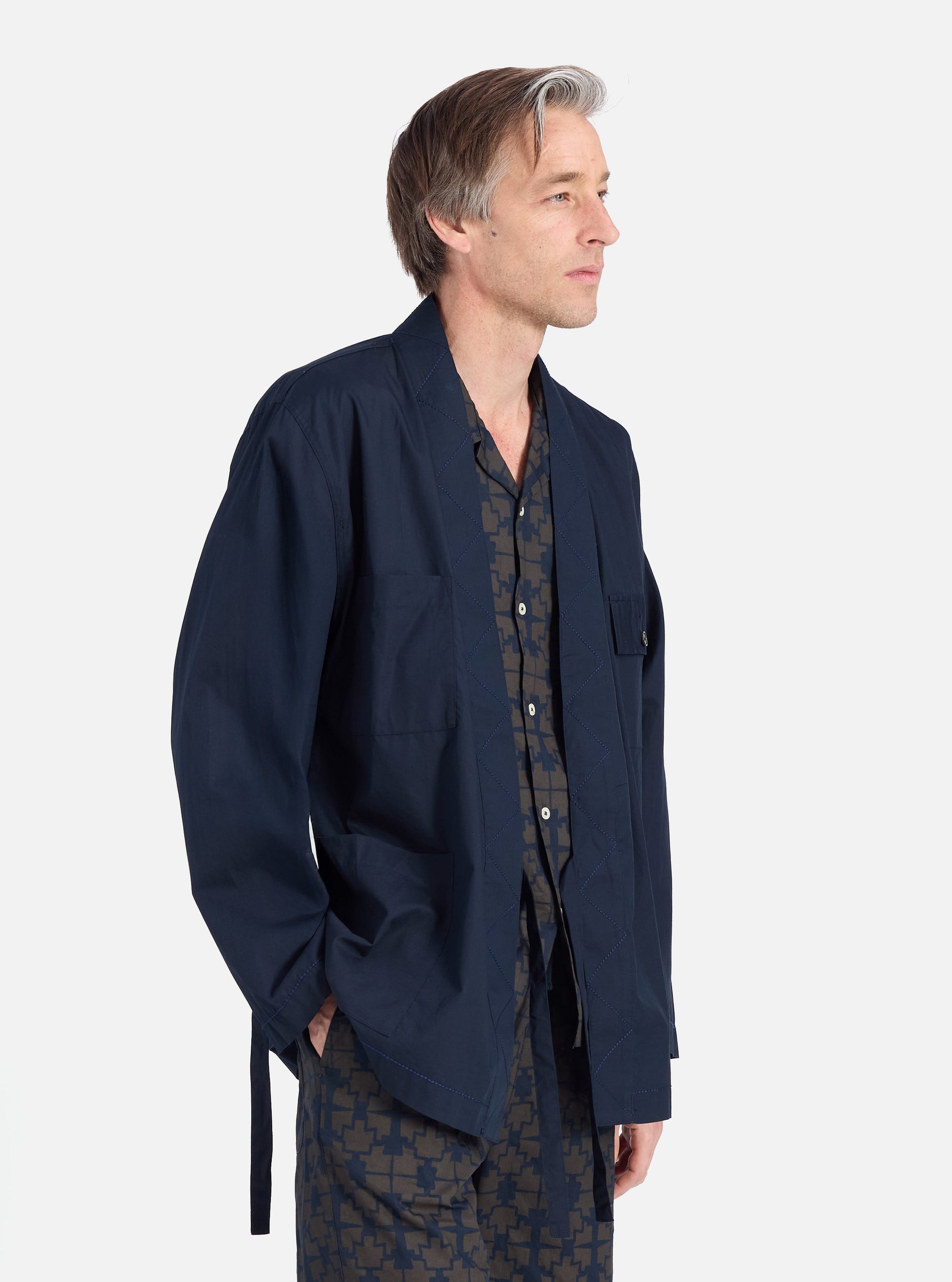 Navy Broadcloth Osaka Work Jacket