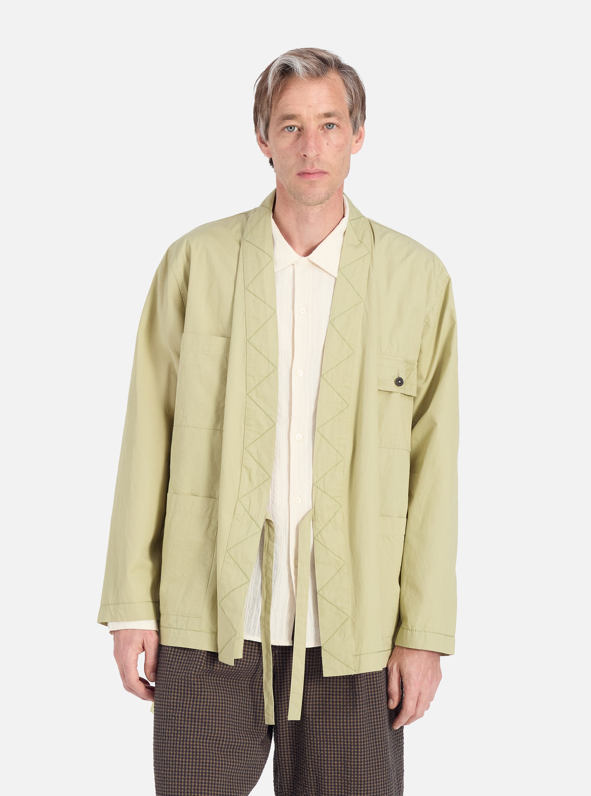 Pale Green Broadcloth Osaka Work Jacket