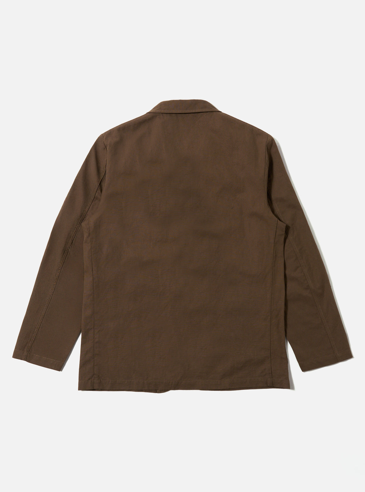 Khaki Linen Slub Weave Three Button Jacket