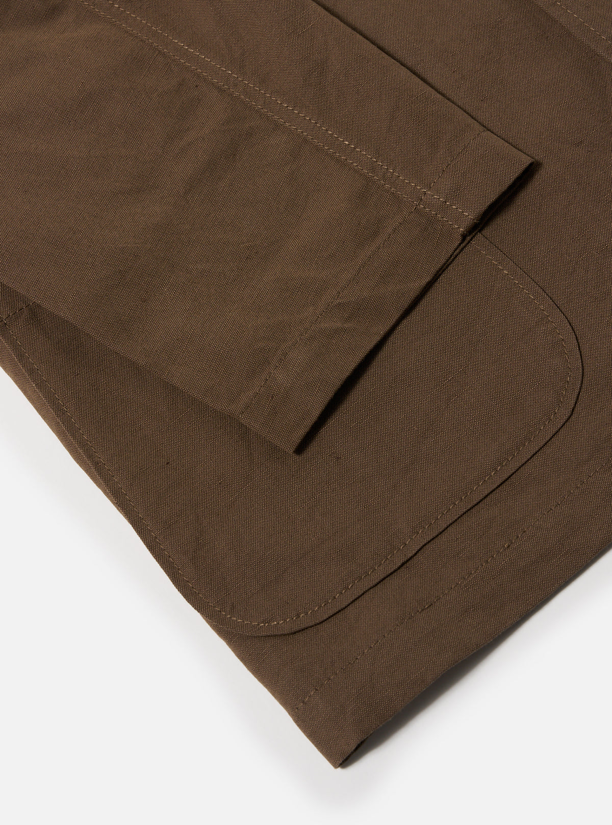 Khaki Linen Slub Weave Three Button Jacket