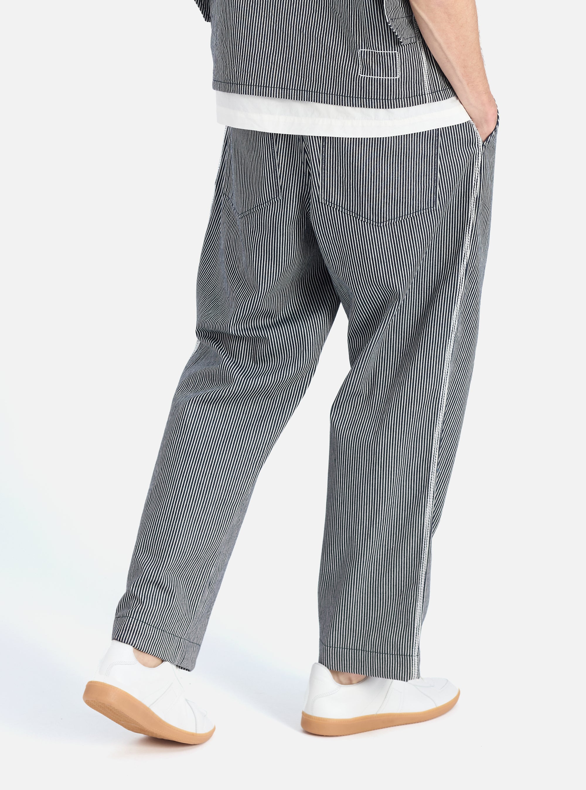 Indigo Hickory Stripe Denim Duke Pant