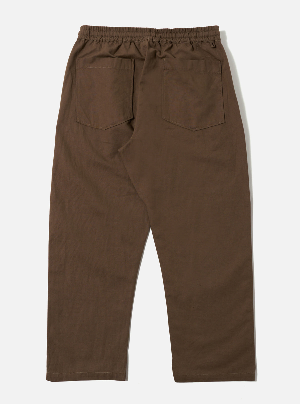 Khaki Linen Slub Weave Hi Water Trouser