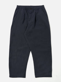 Navy Linen Slub Weave Oxford Pant