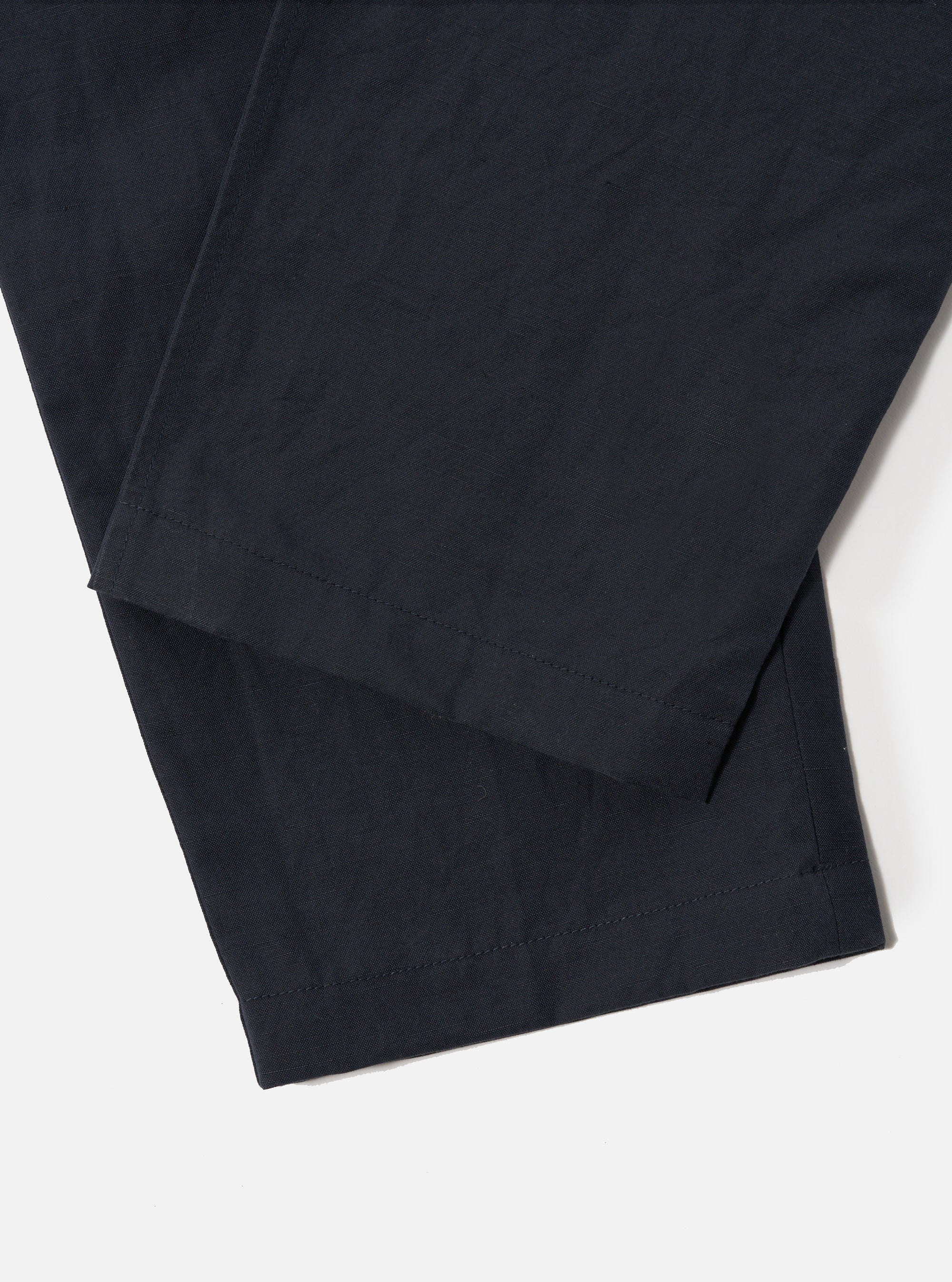 Navy Linen Slub Weave Oxford Pant