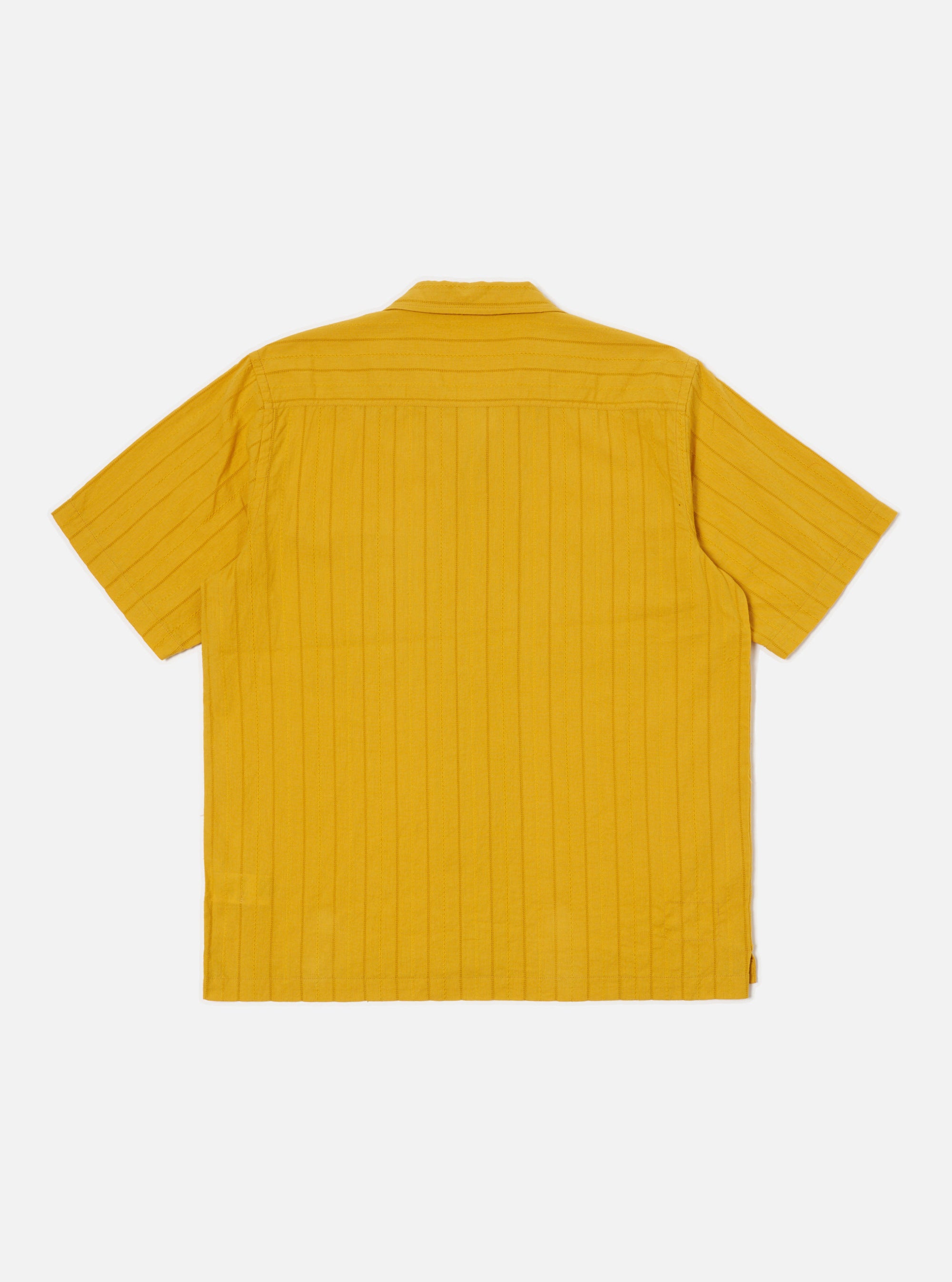 Mustard Dobby Self Stripe Camper Shirt