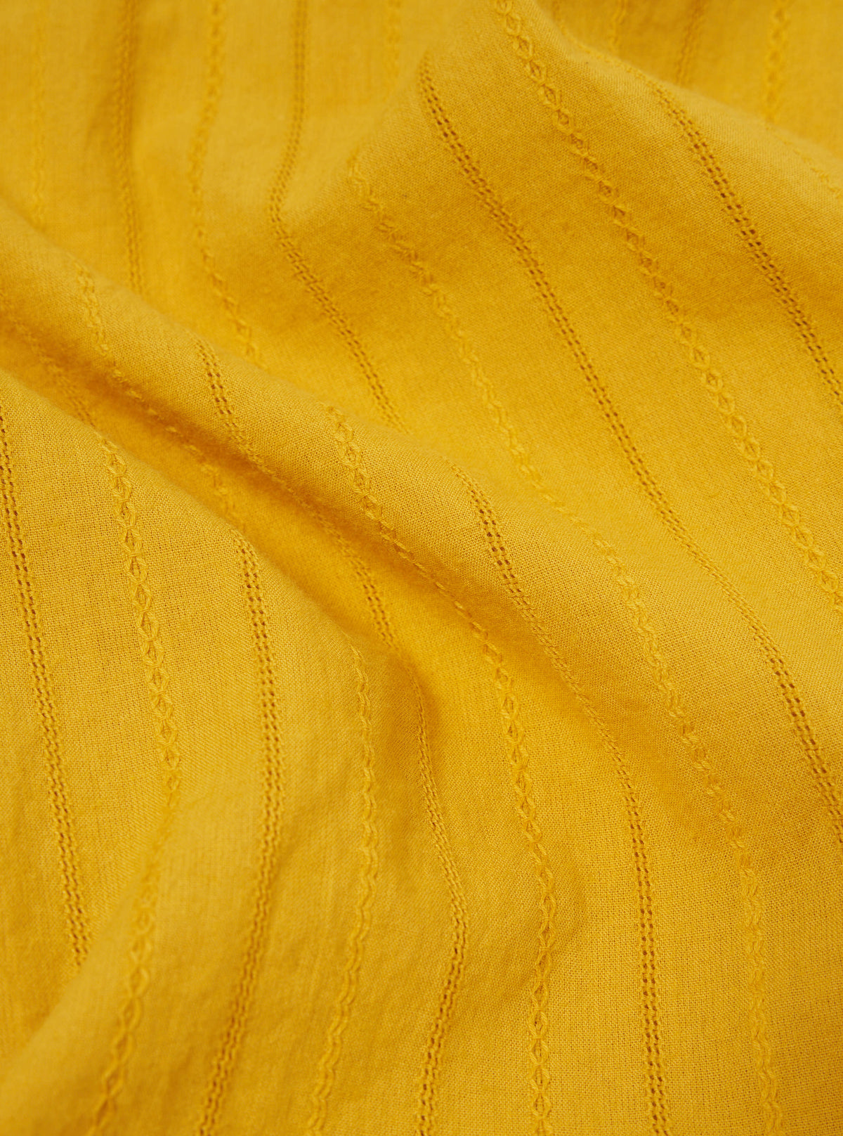 Mustard Dobby Self Stripe Camper Shirt