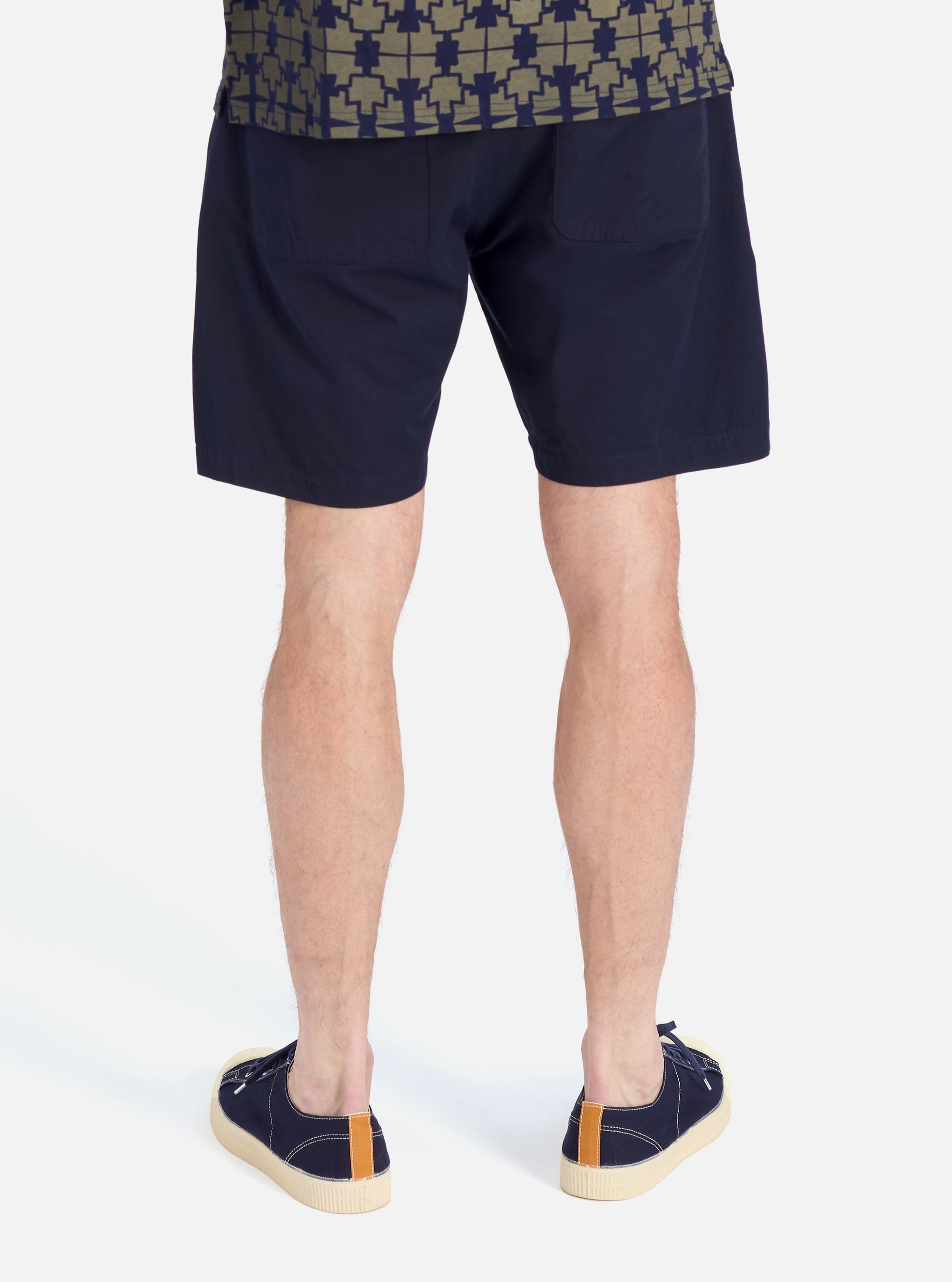Navy Military Cotton Simple Short