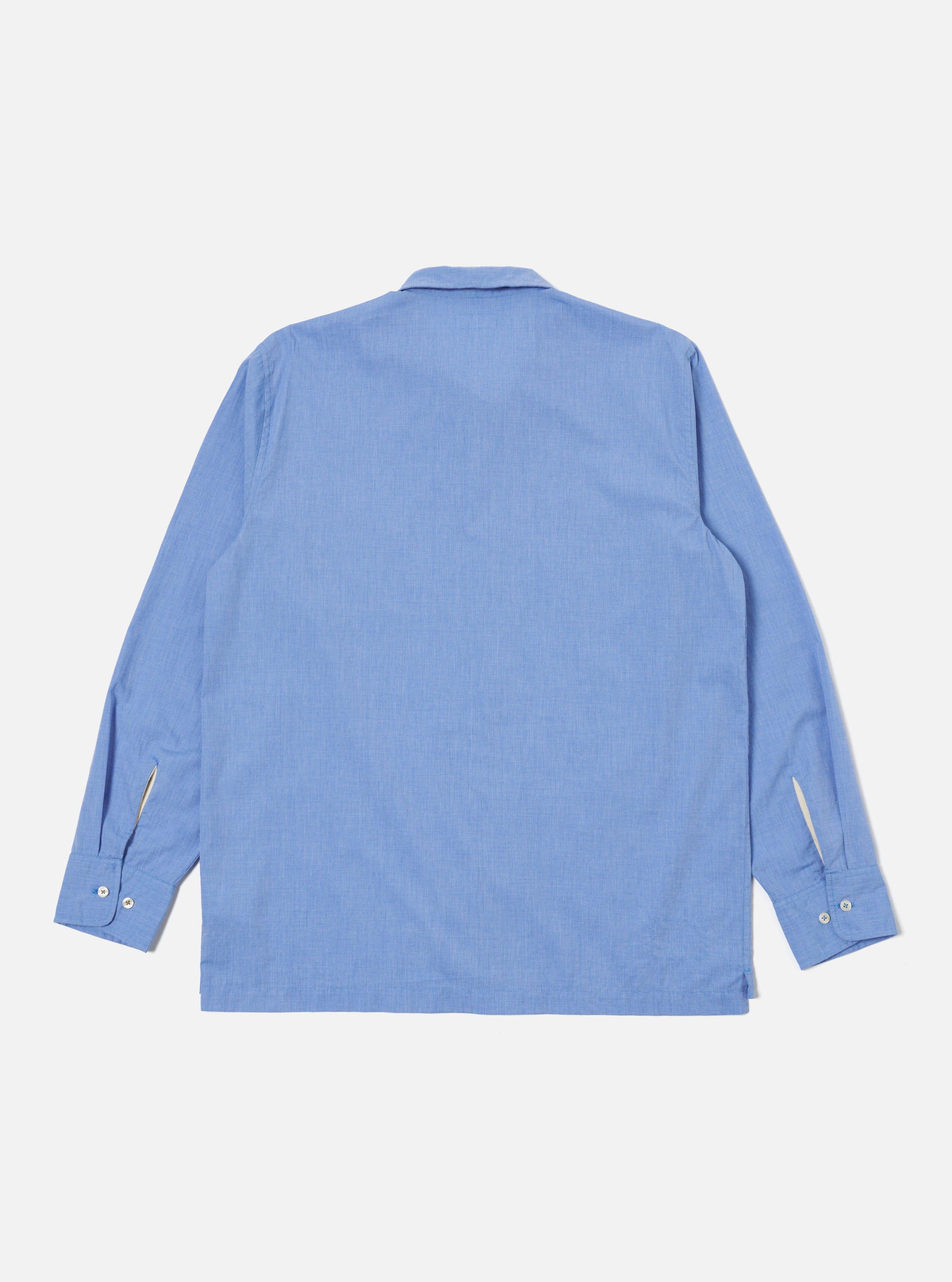 Blue End On End Cotton Garage Shirt