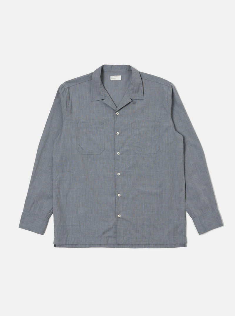 Grey End On End Cotton Garage Shirt