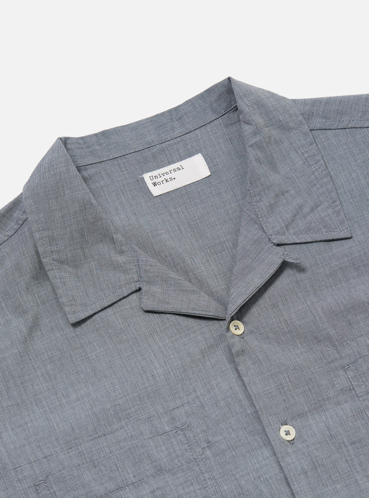 Grey End On End Cotton Garage Shirt