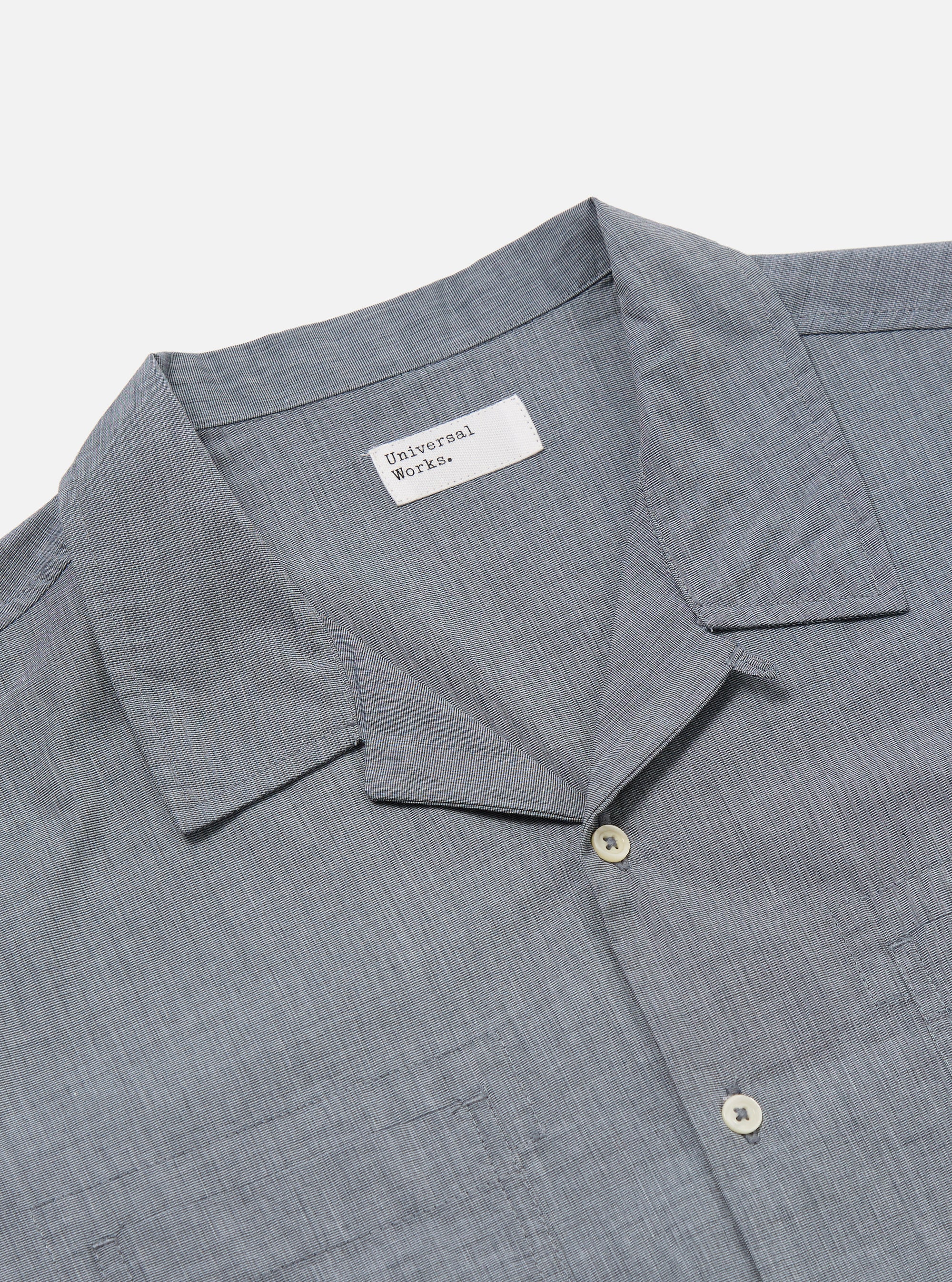 Grey End On End Cotton Garage Shirt
