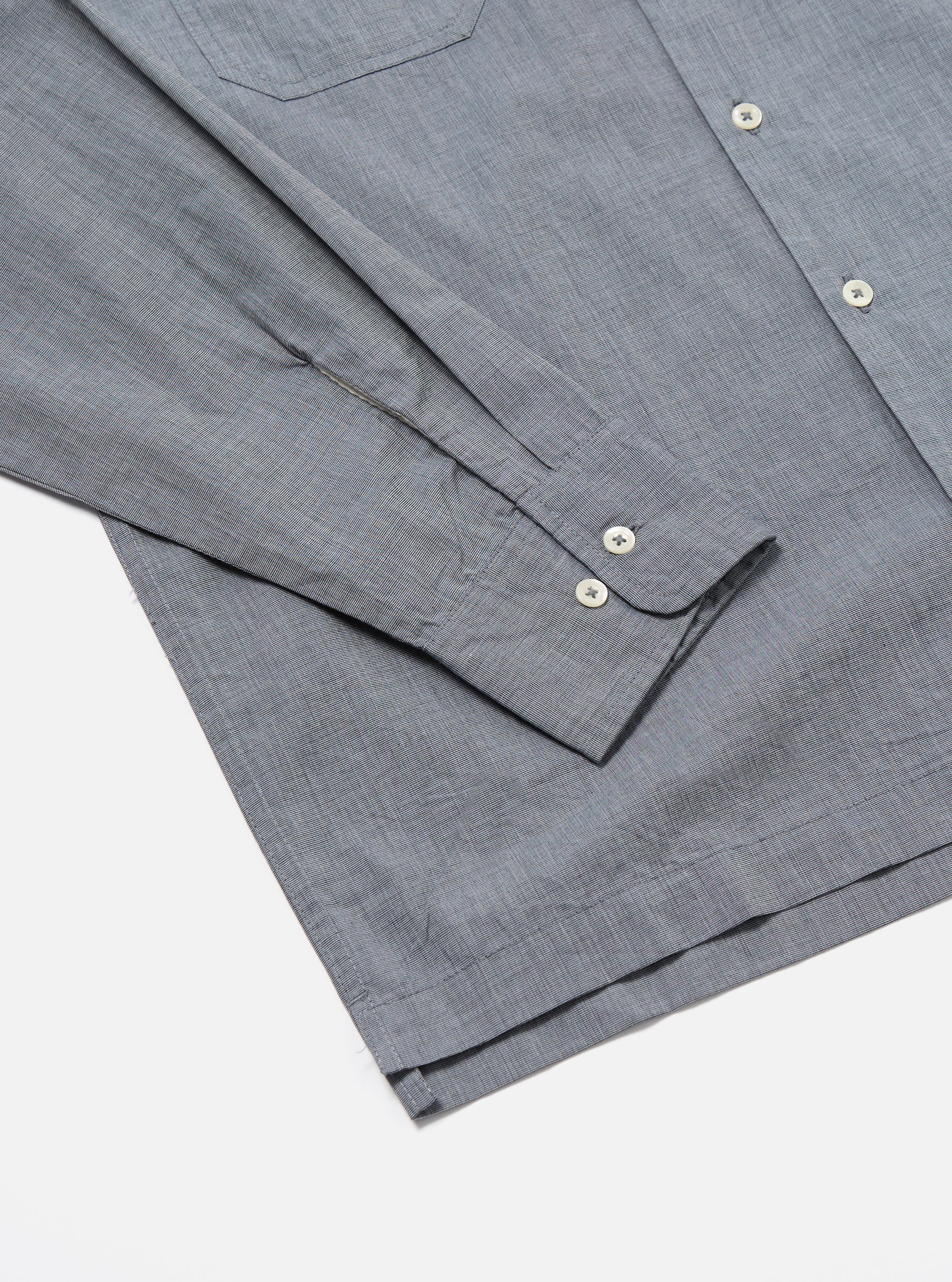 Grey End On End Cotton Garage Shirt