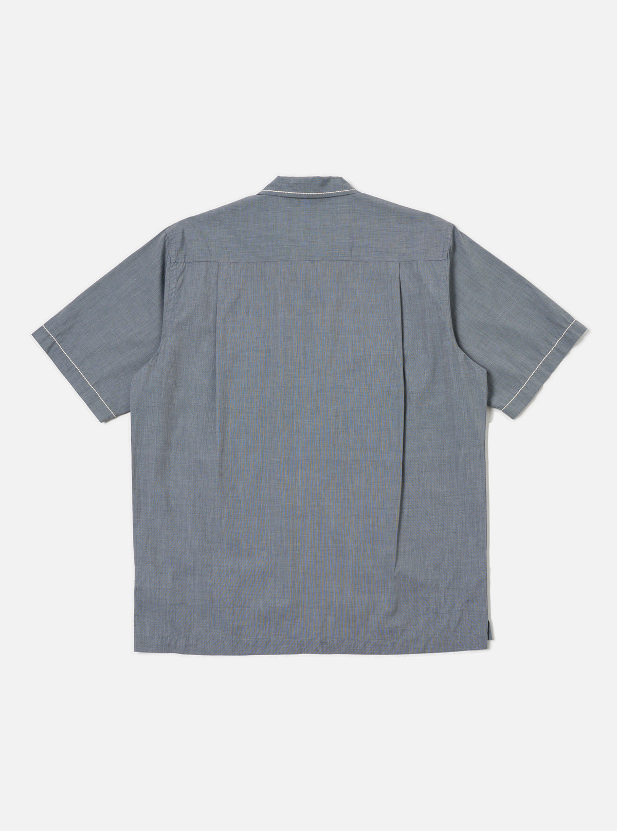 Grey End On End Cotton Utility SS Shirt
