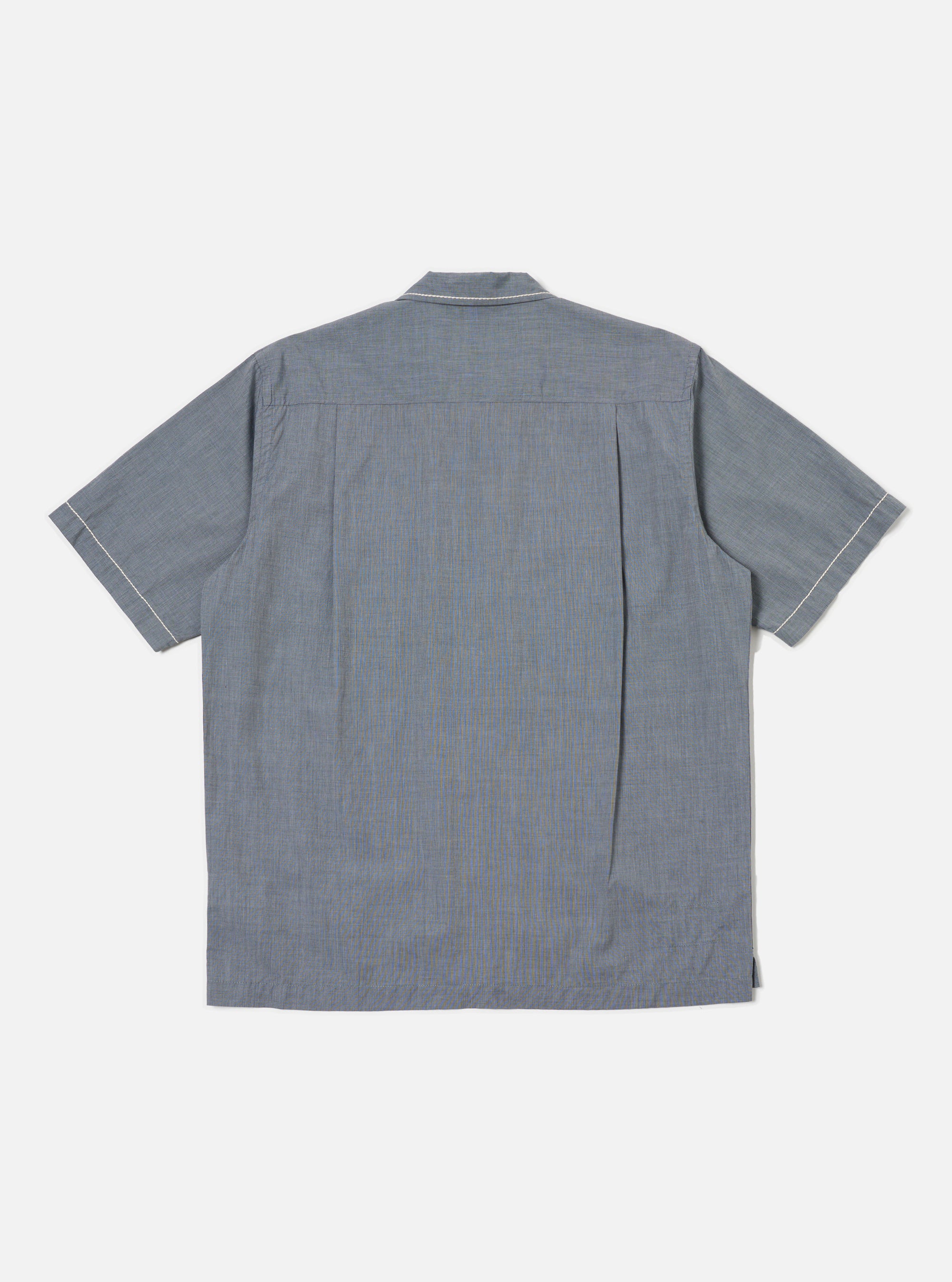 Grey End On End Cotton Utility SS Shirt