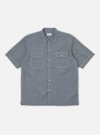 Grey End On End Cotton Utility SS Shirt