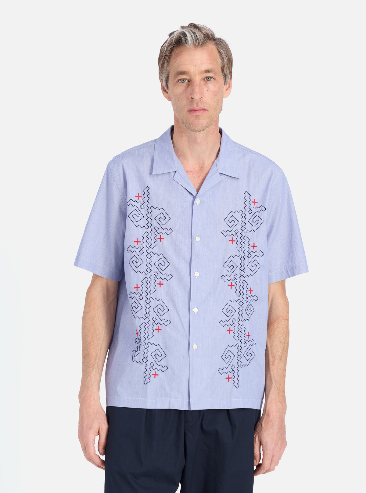 Blue Classic Stripes Road Trip Shirt