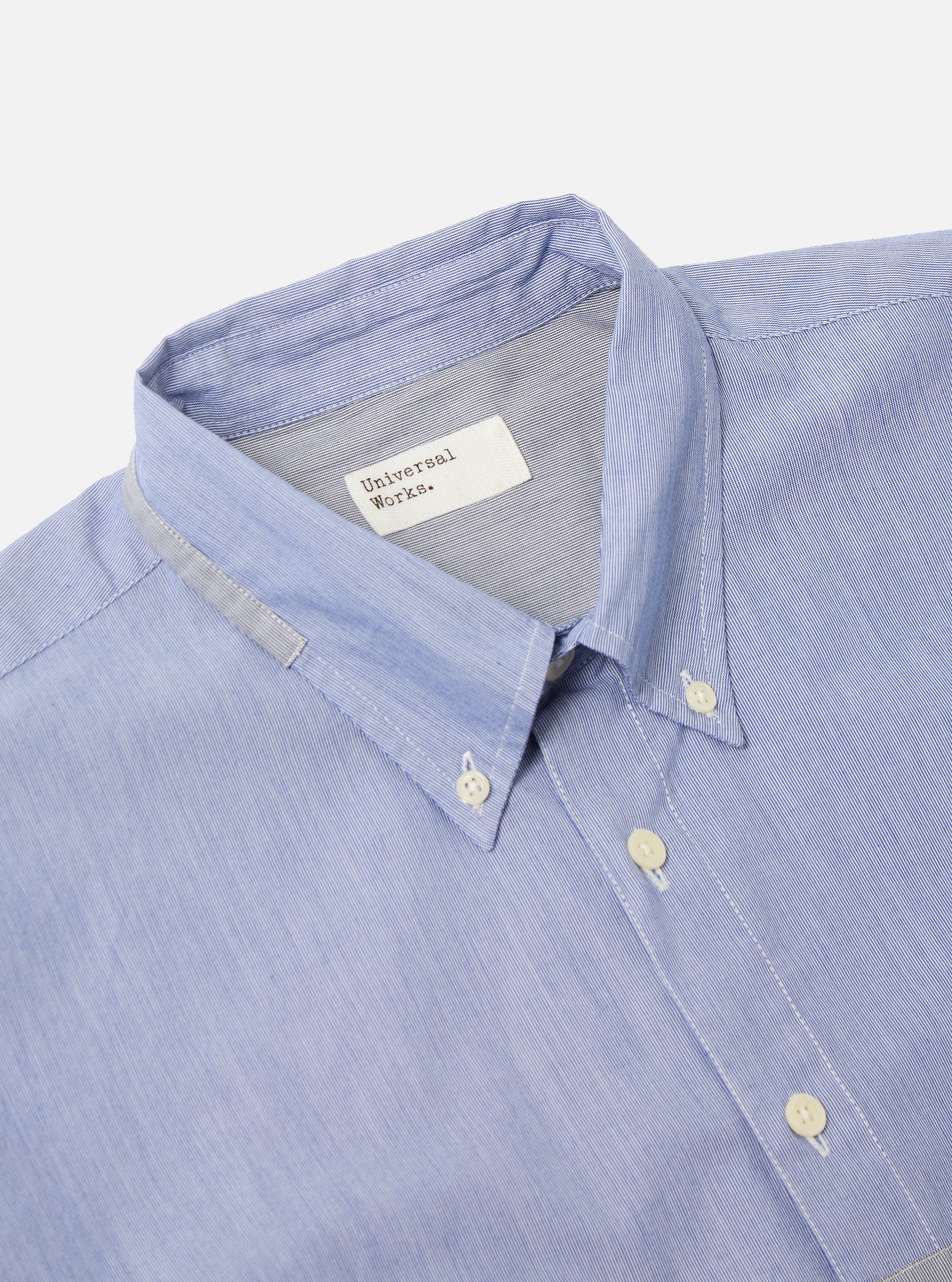 Mixed Blue Mixed Classics Patched Lazy Day Shirt