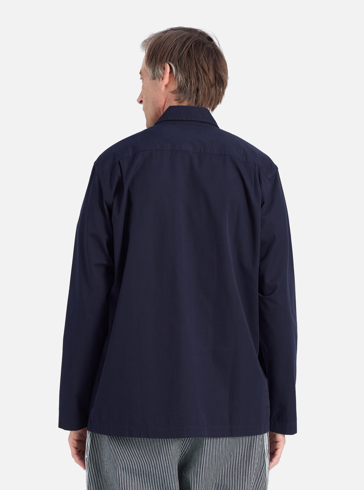 Navy Military Cotton Dockside Overshirt