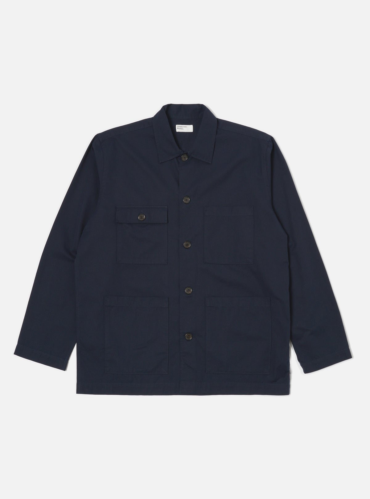 Navy Military Cotton Dockside Overshirt