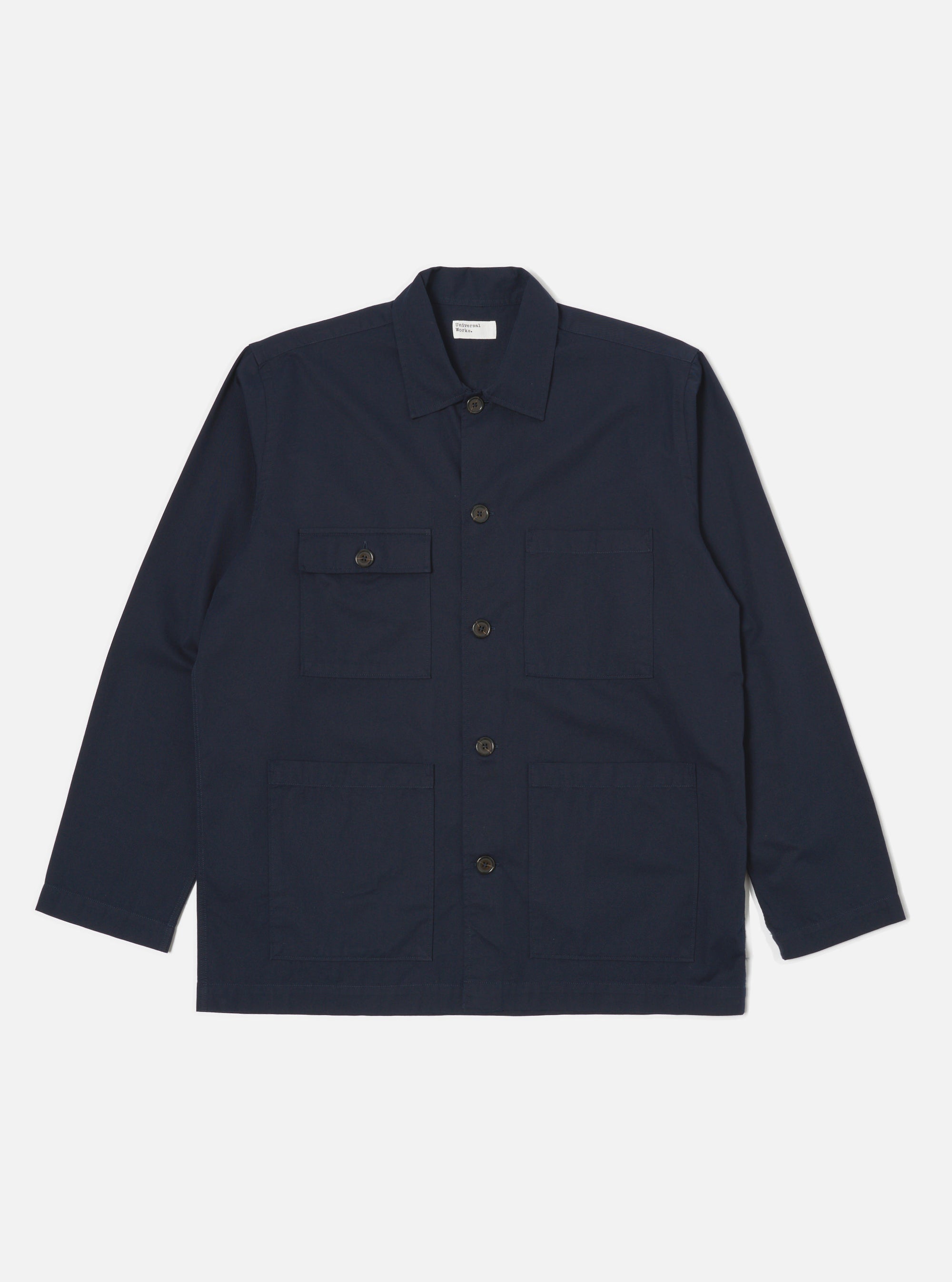 Navy Military Cotton Dockside Overshirt
