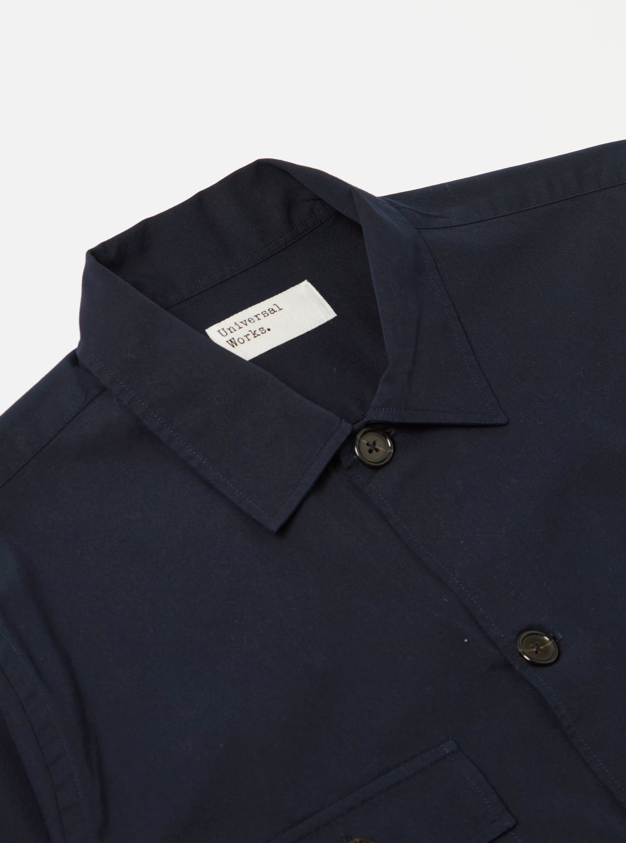 Navy Military Cotton Dockside Overshirt
