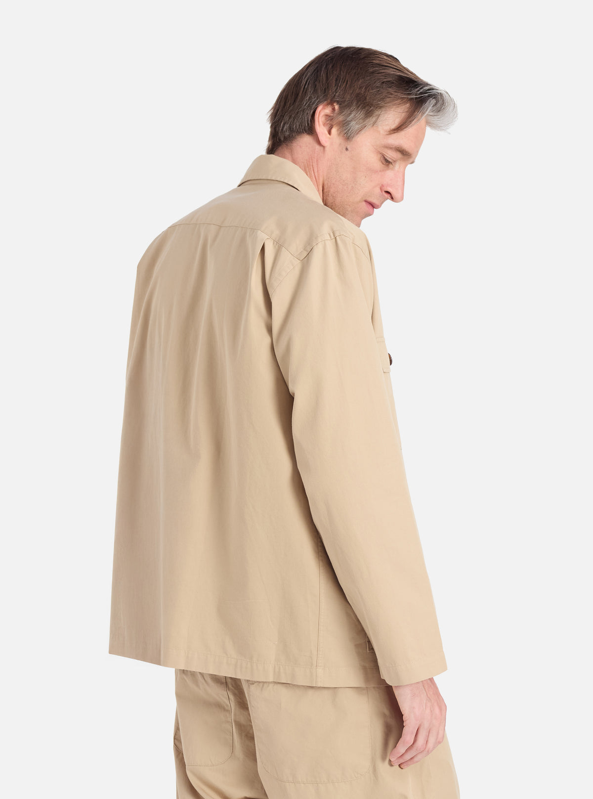 Sand Military Cotton Dockside Overshirt