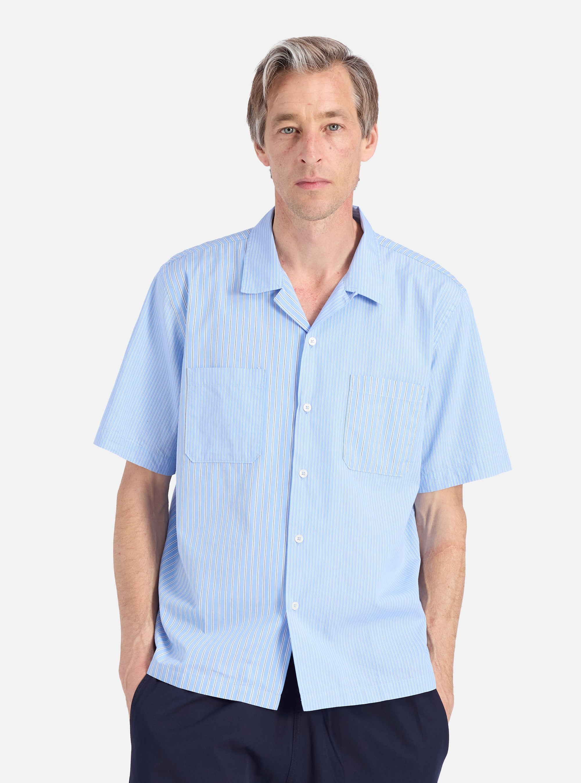 Blue Vila Stripes Sal Road Shirt