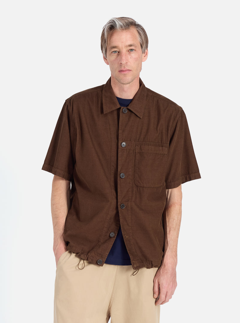Khaki Summer Cord Tech Overshirt