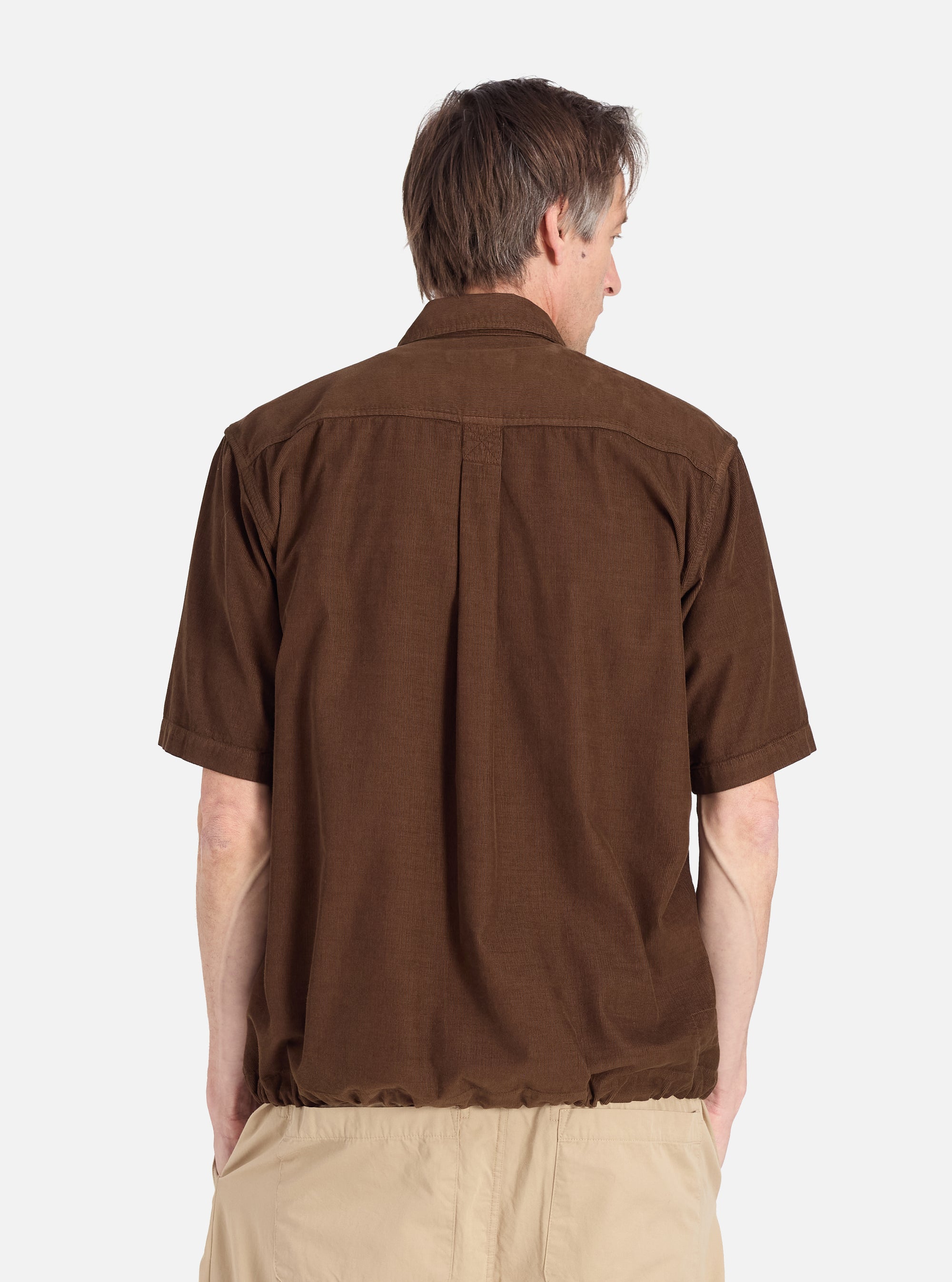 Khaki Summer Cord Tech Overshirt