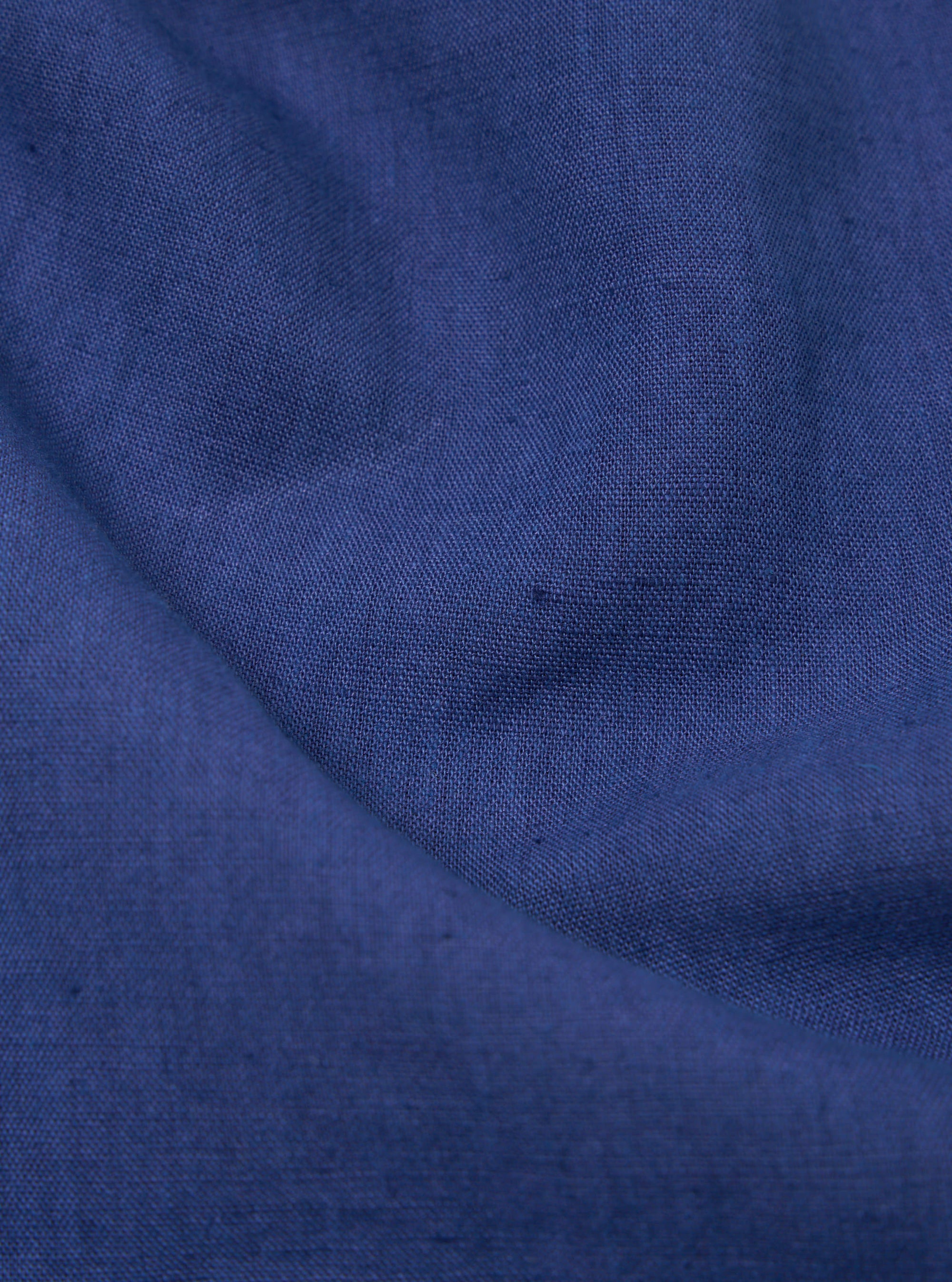 Blue Linen Cotton Shirting Travail Overshirt