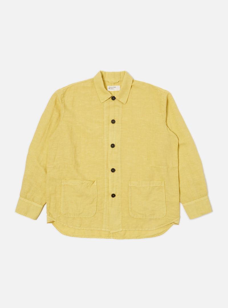 Lemon Linen Cotton Shirting Travail Overshirt