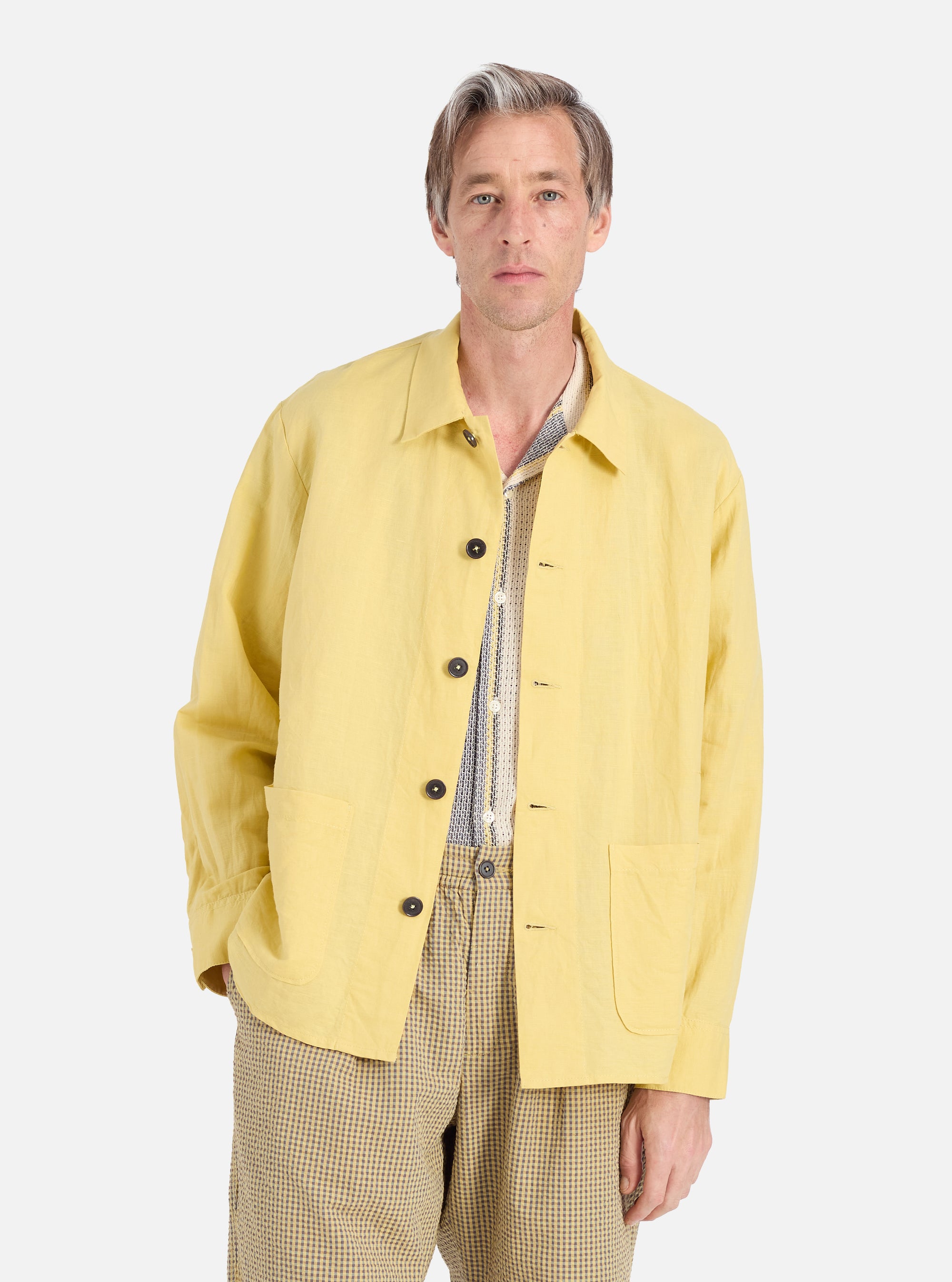 Lemon Linen Cotton Shirting Travail Overshirt