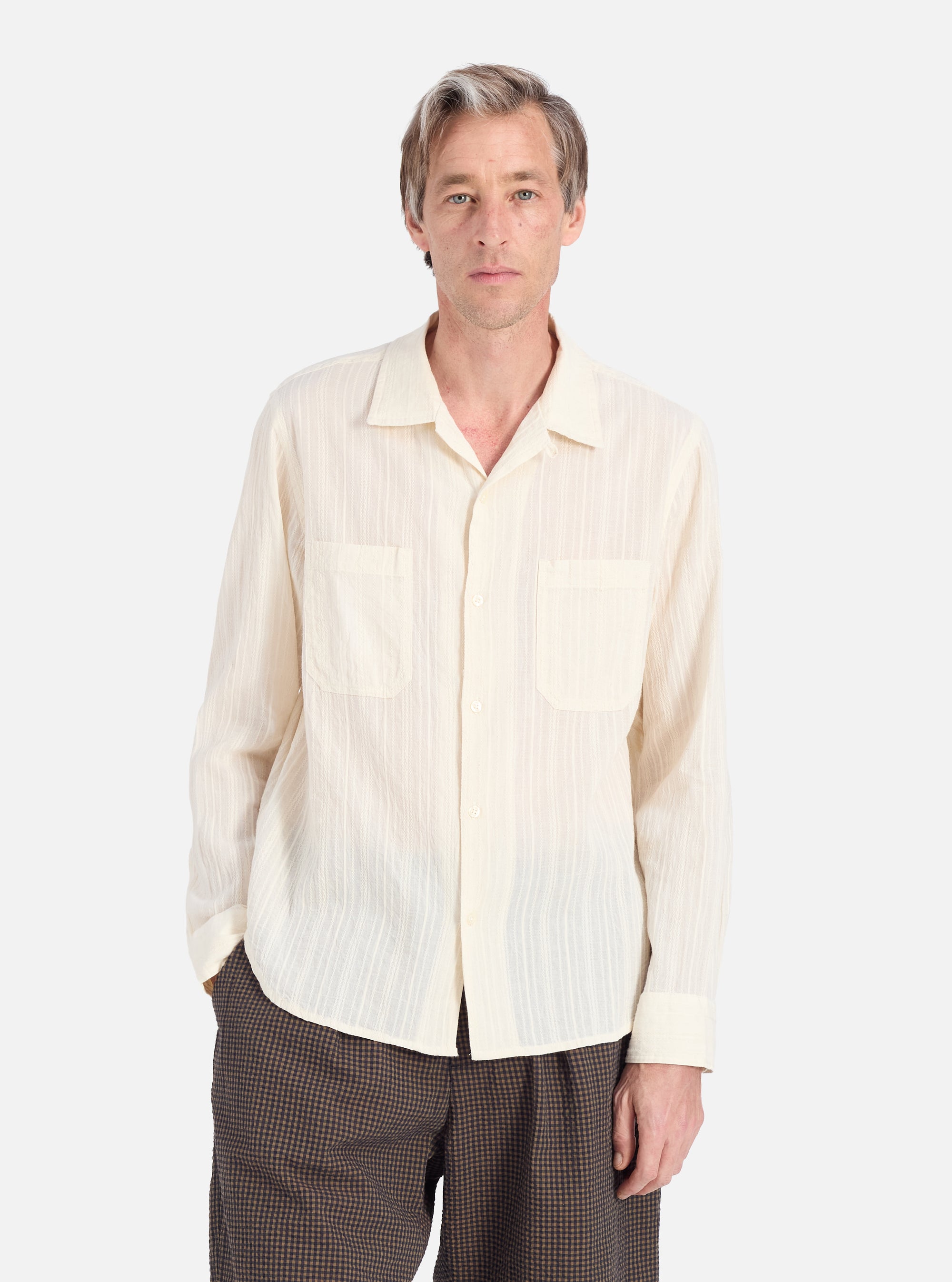 Ecru Acapulco Weave Work Shirt