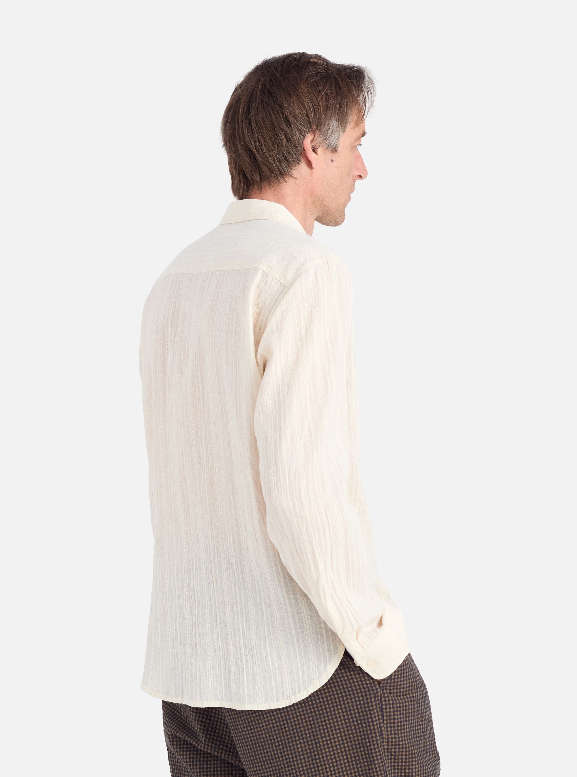 Ecru Acapulco Weave Work Shirt