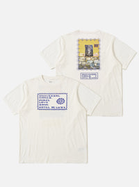 Ecru/Yellow Single Jersey Pickup Print Tee