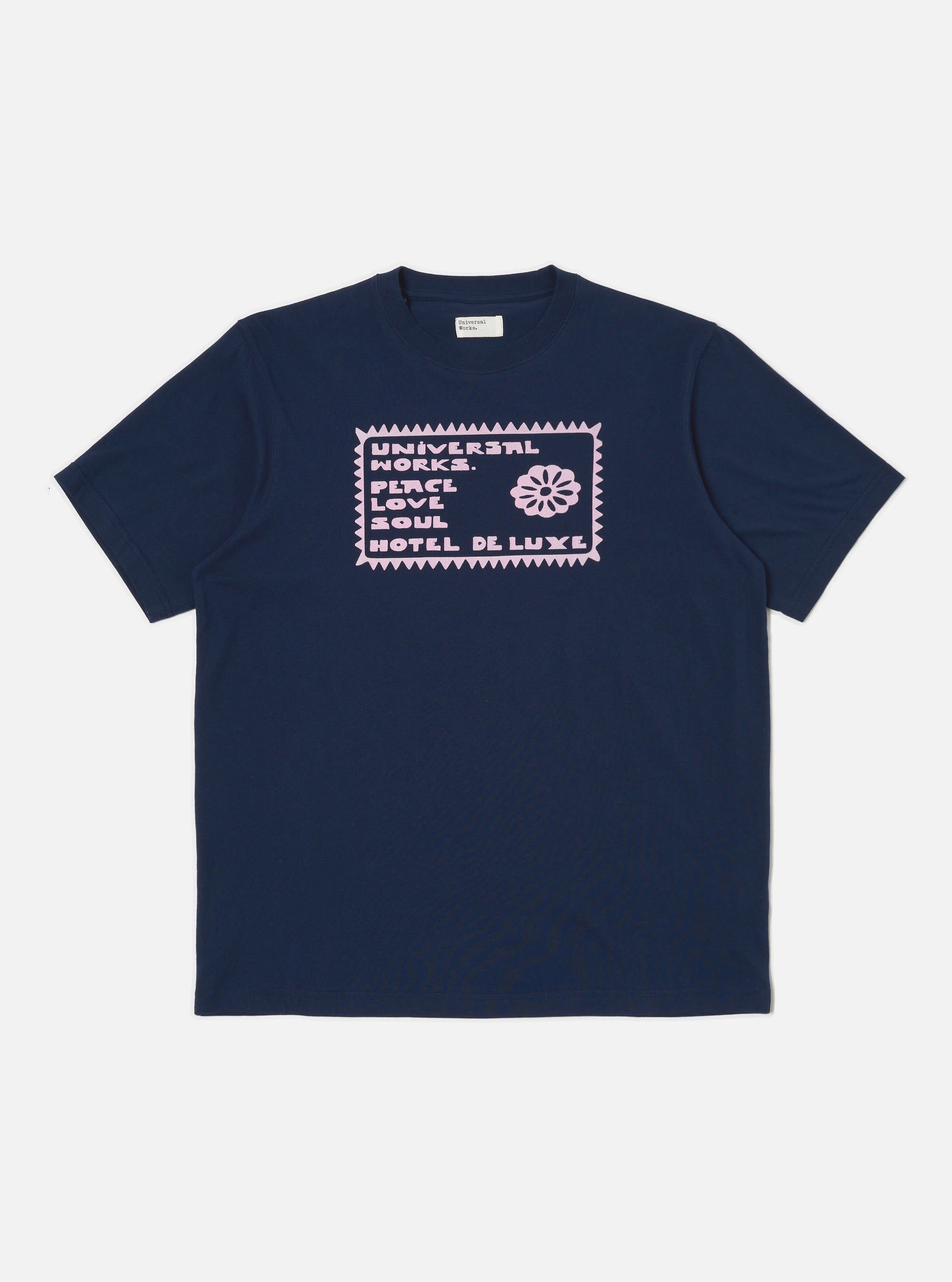 Navy/Pink Single Jersey Pickup Print Tee