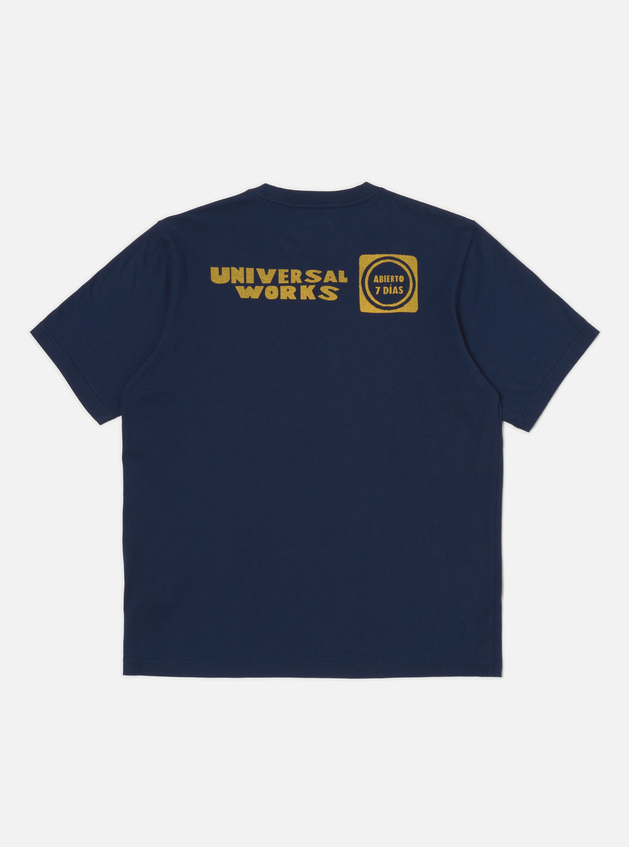 Navy/Yellow Single Jersey Print Pocket Tee