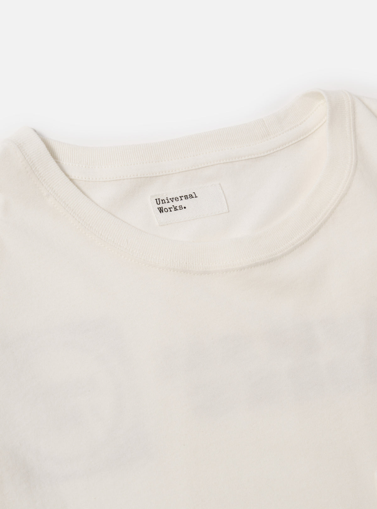 Ecru/Red Single Jersey Print Pocket Tee