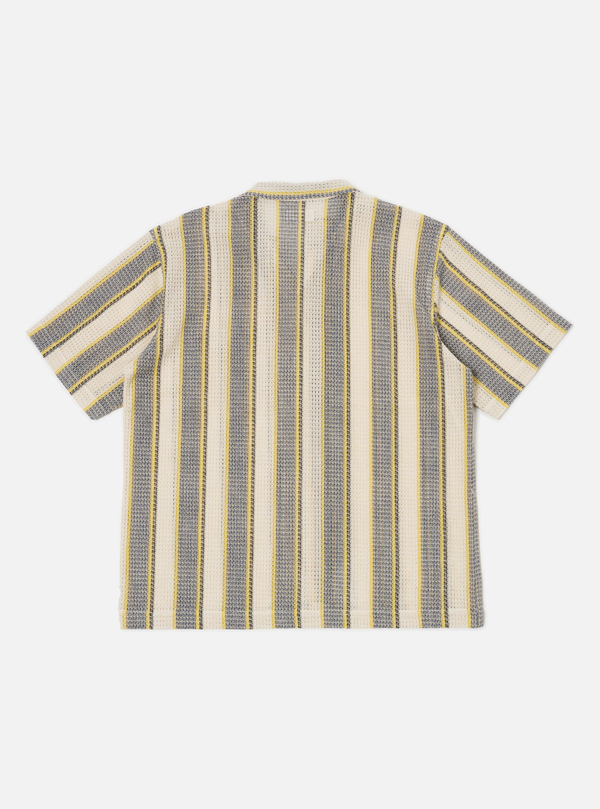 Grey/Yellow Cotton Lattice Road Shirt
