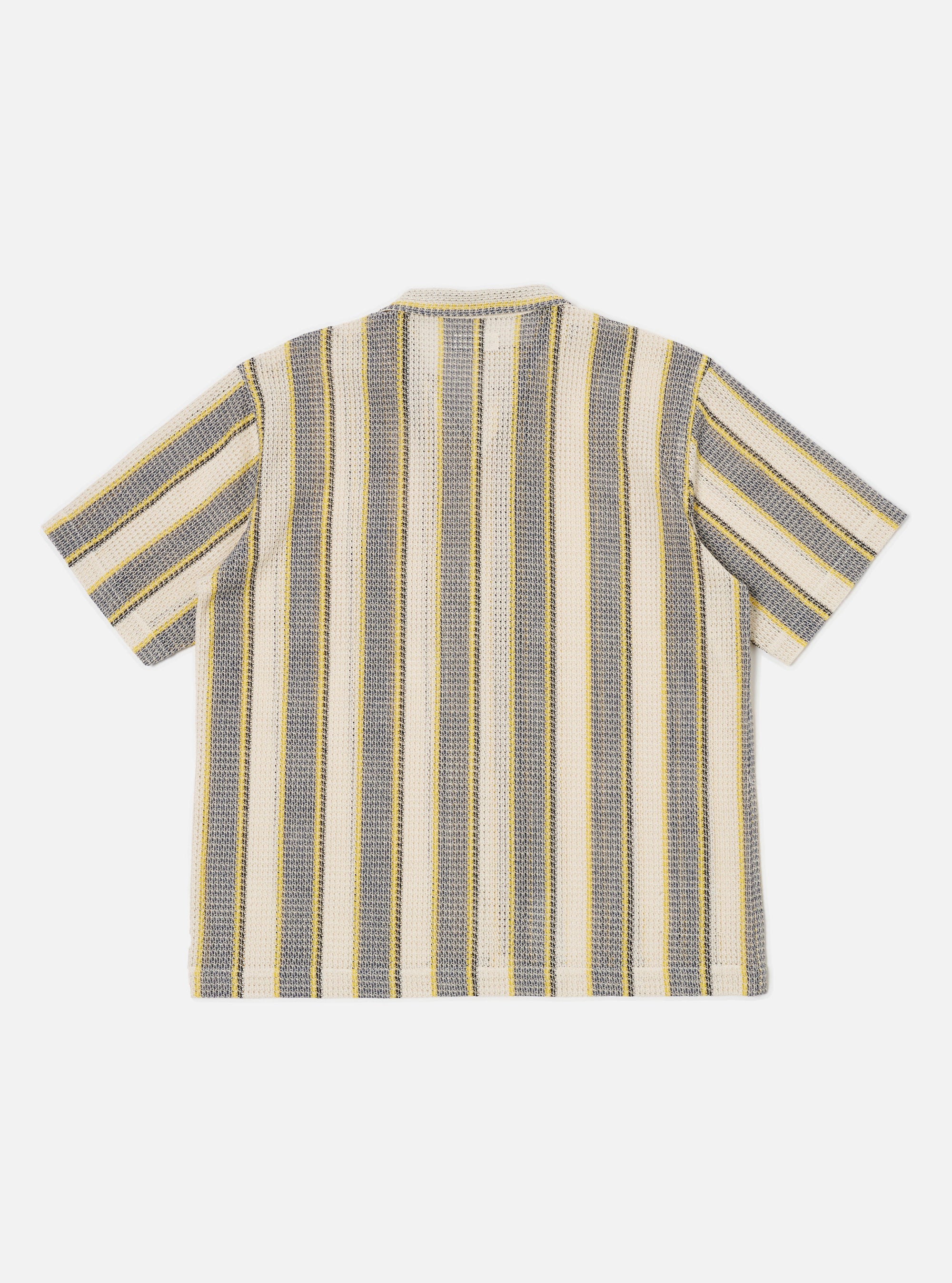 Grey/Yellow Cotton Lattice Road Shirt