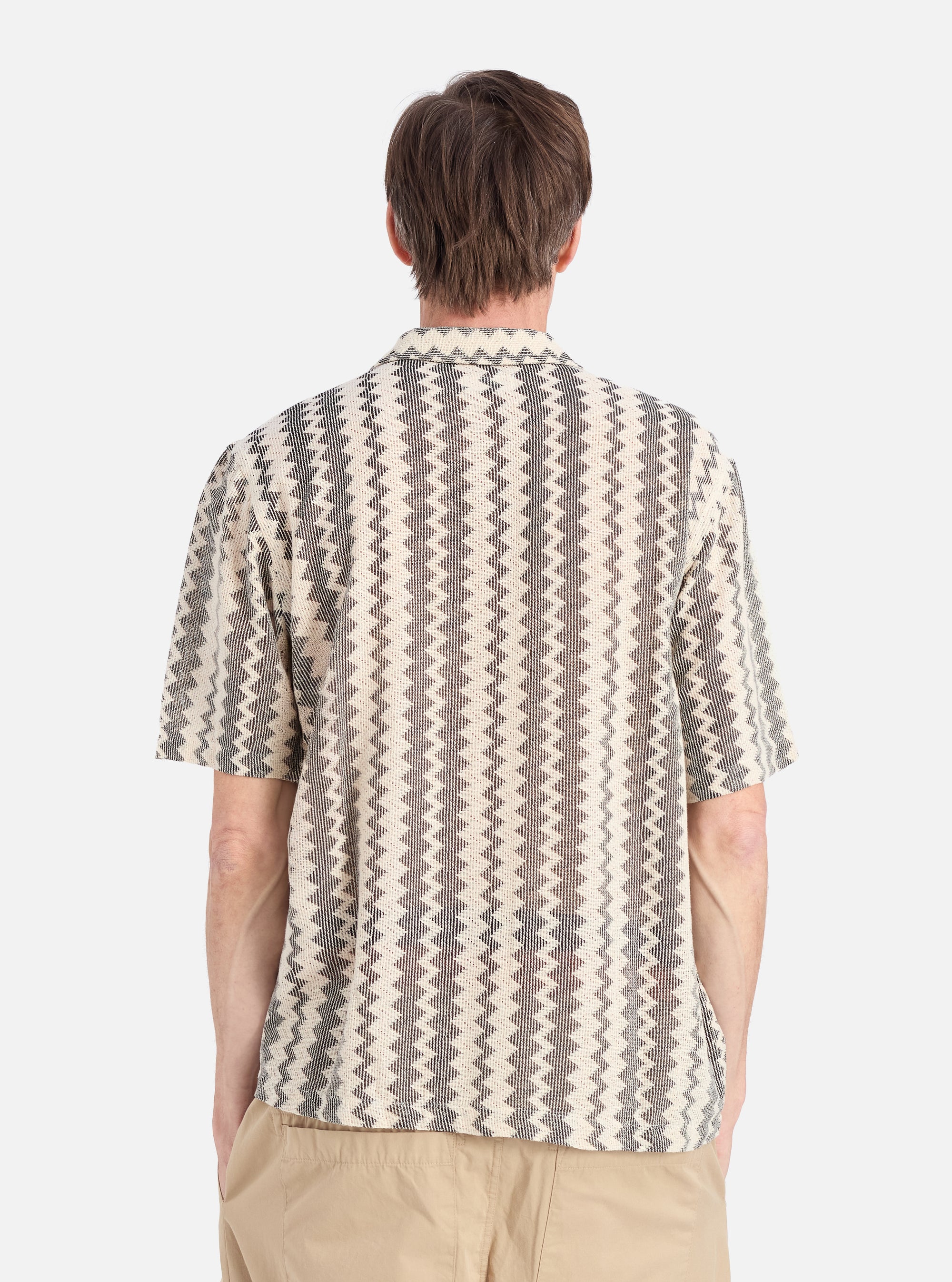 Charcoal Cotton Lattice Road Shirt