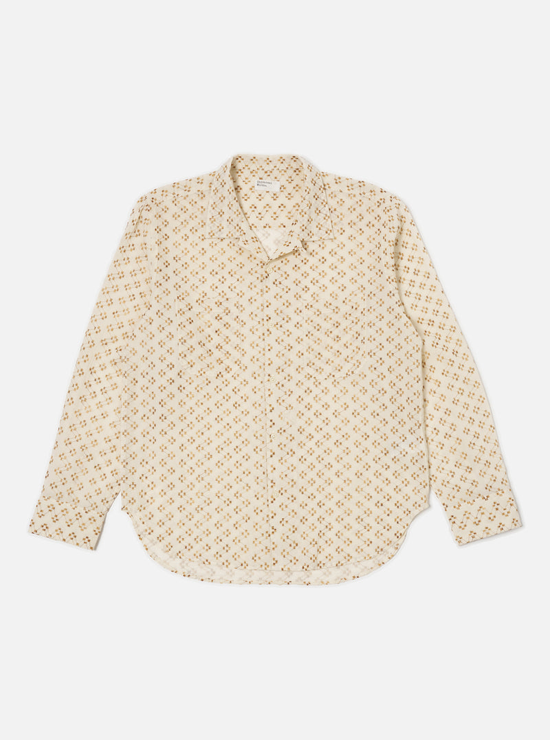 Camel Mitla Weave Work Shirt