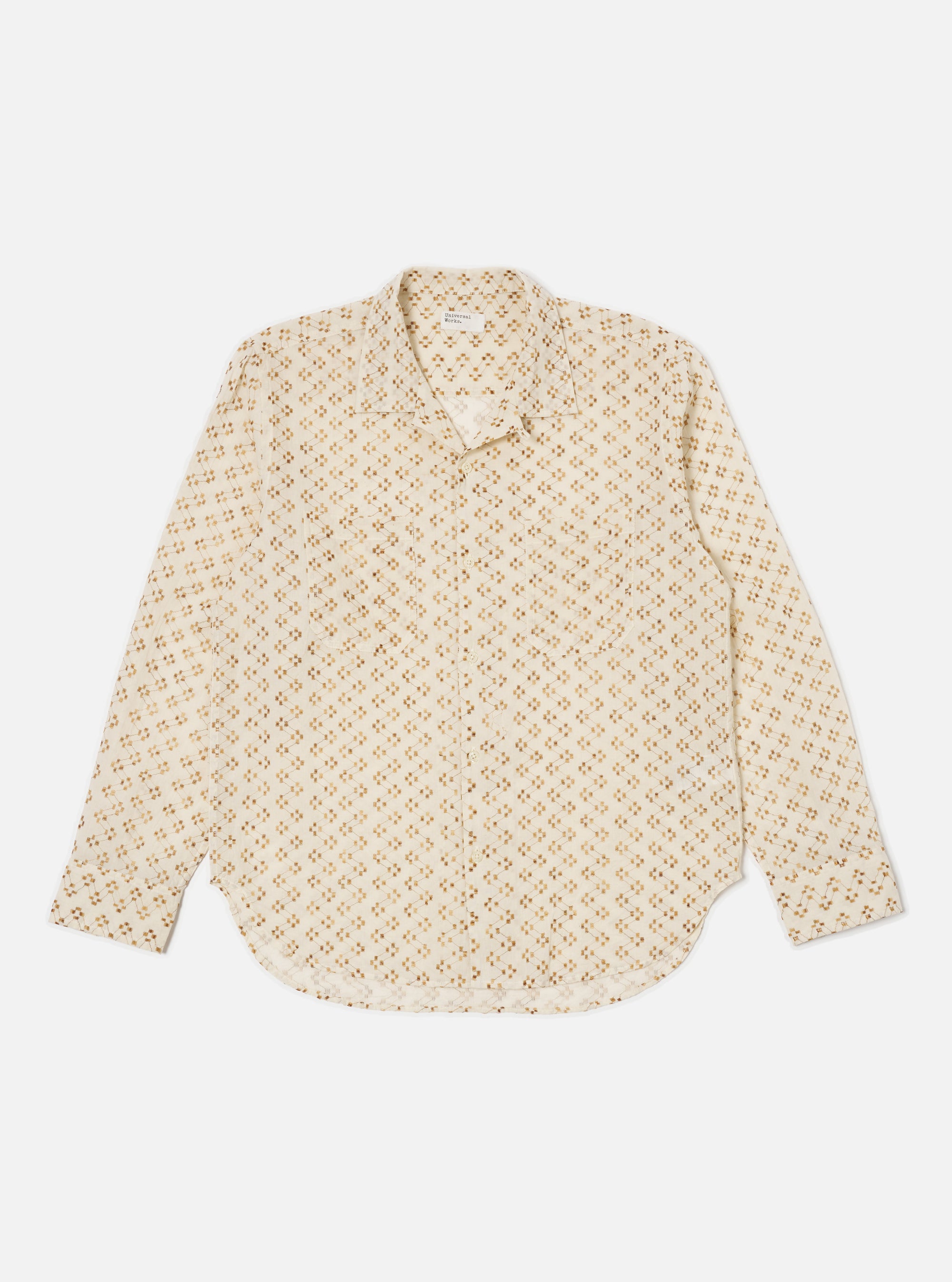 Camel Mitla Weave Work Shirt