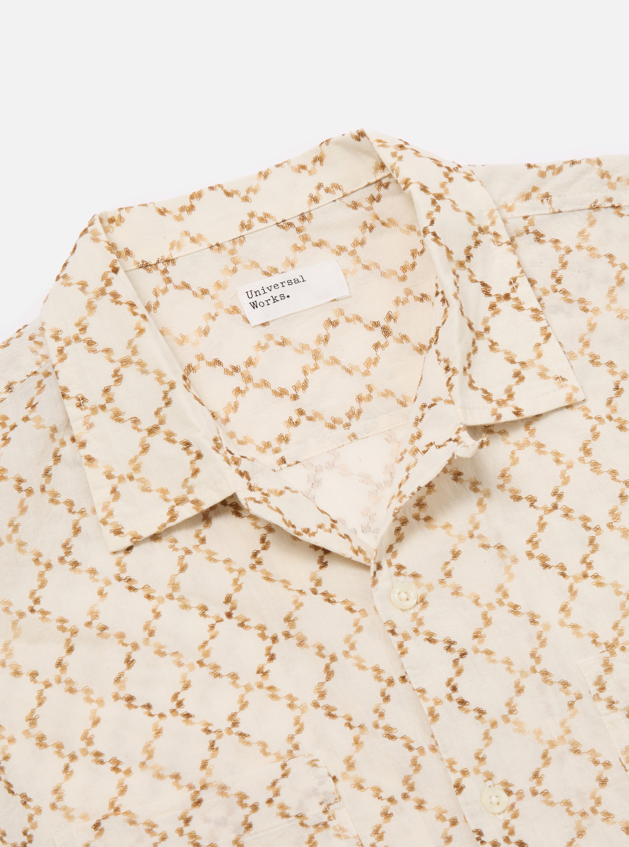 Camel Mitla Weave Work Shirt