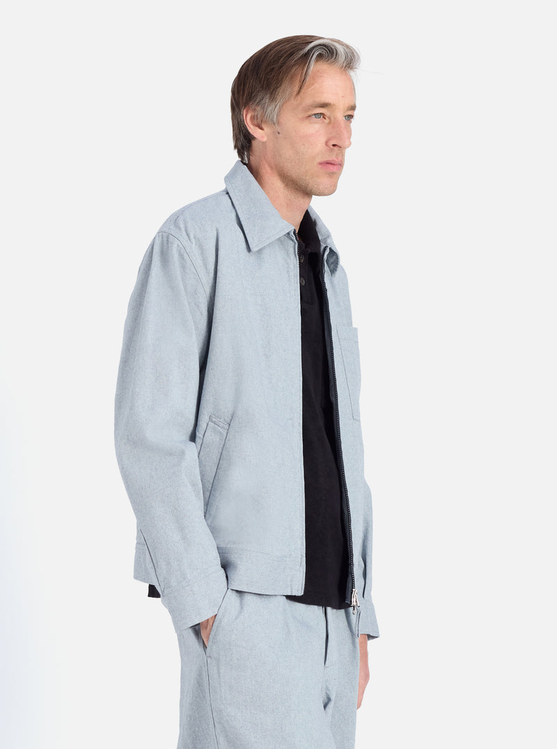 Indigo Reworked Jean Cloth Rose Bowl Jacket