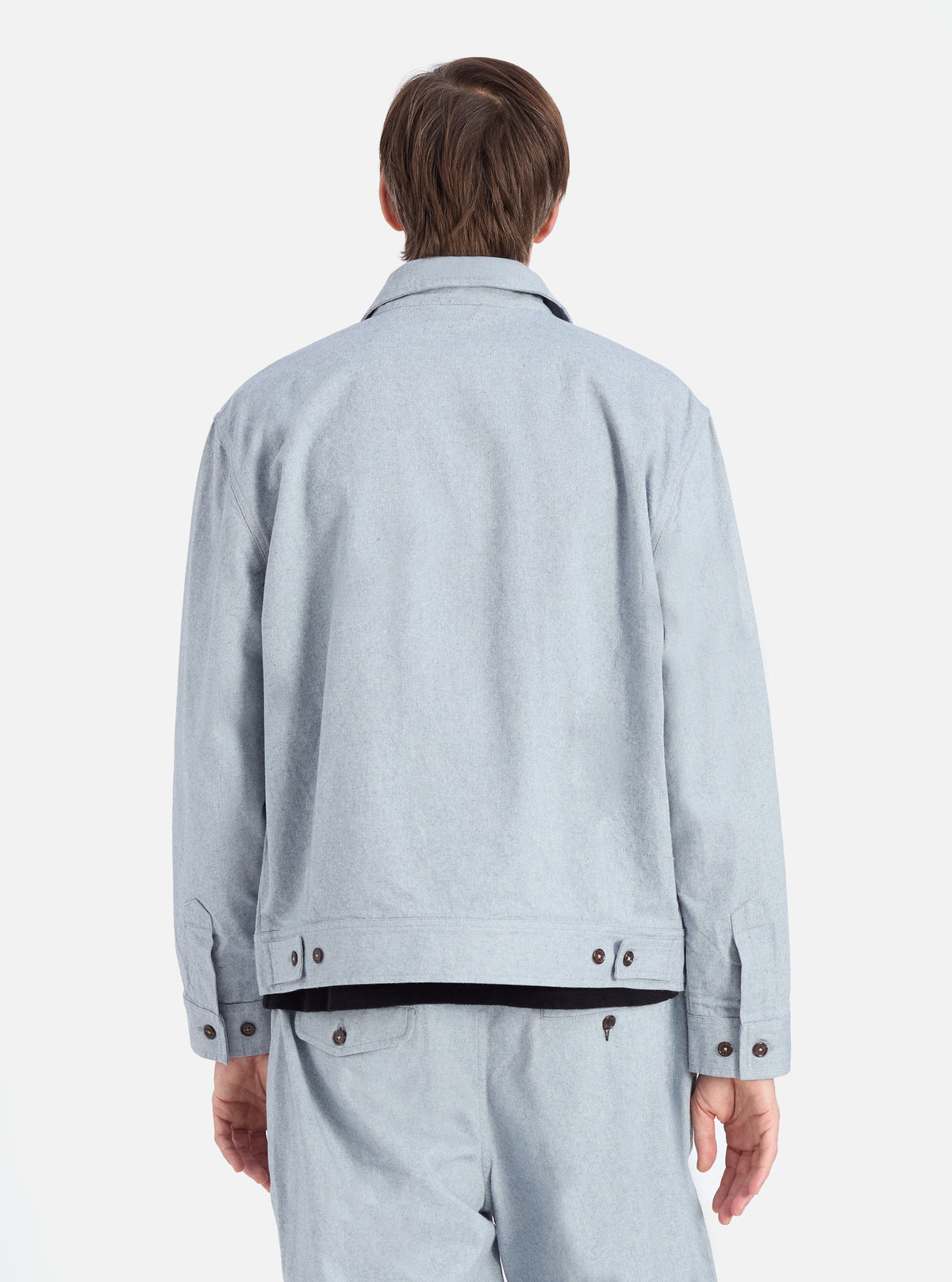 Indigo Reworked Jean Cloth Rose Bowl Jacket