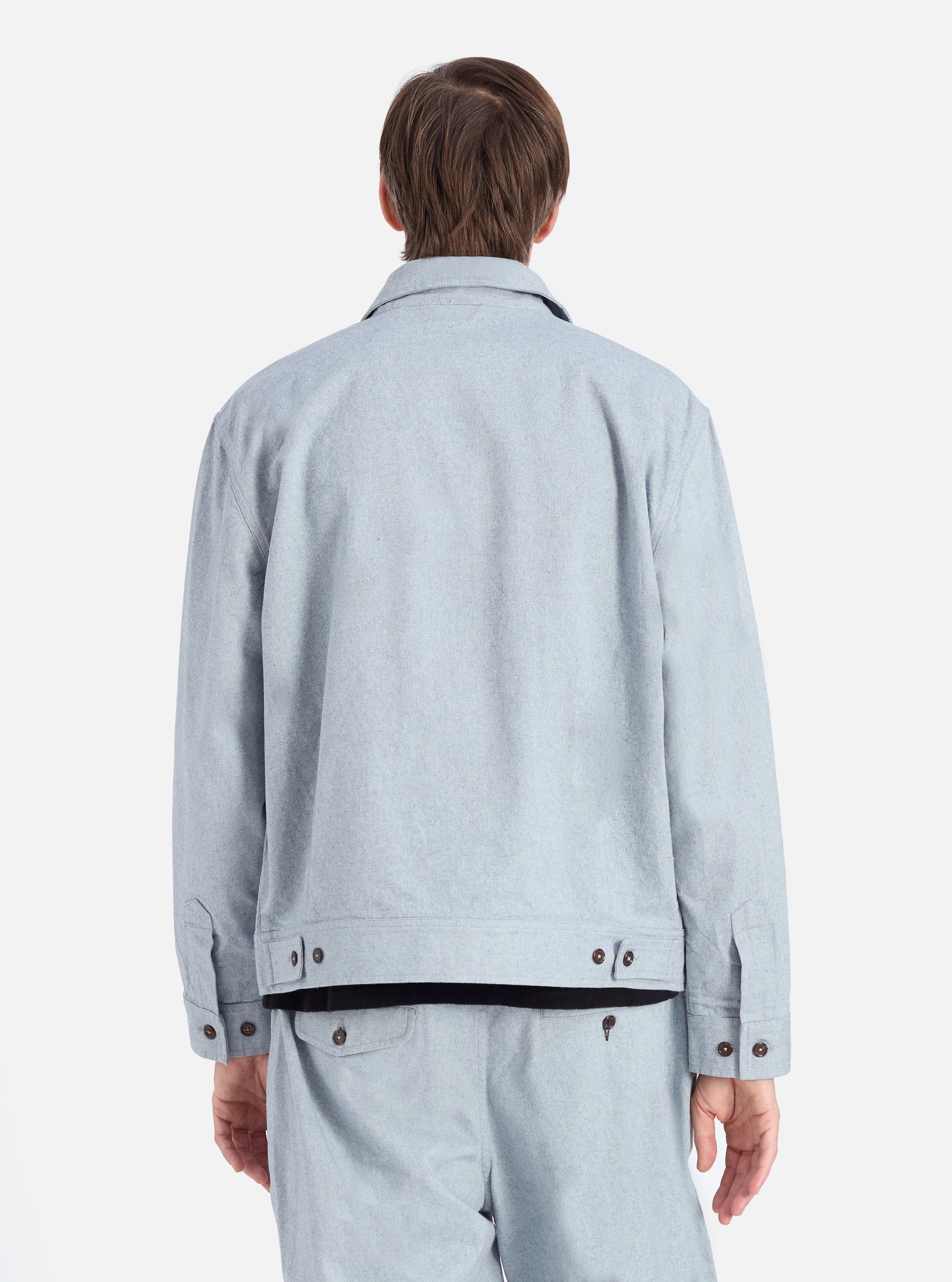 Indigo Reworked Jean Cloth Rose Bowl Jacket