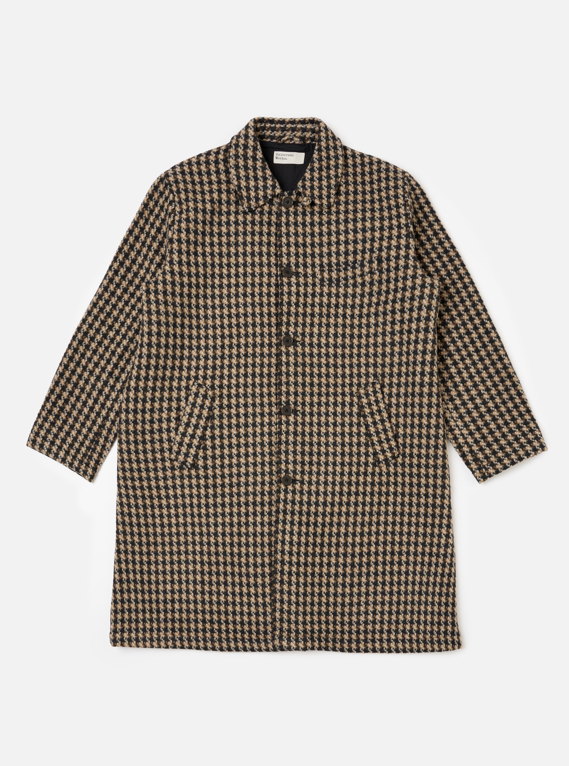 Men's Sand Cortina Tweed Long Swing Coat – Universal Works