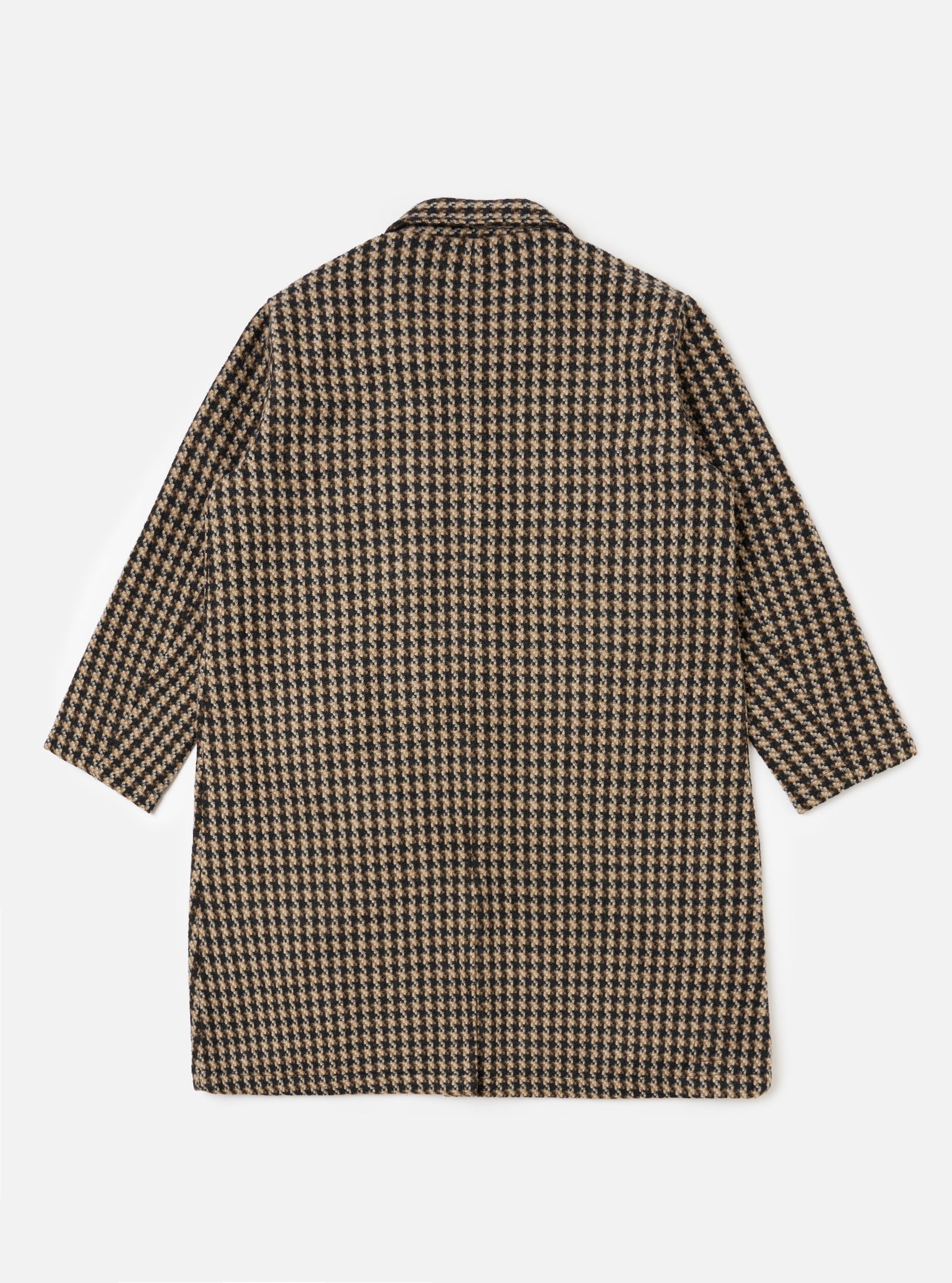 Sand Cortina Tweed Long Swing Coat