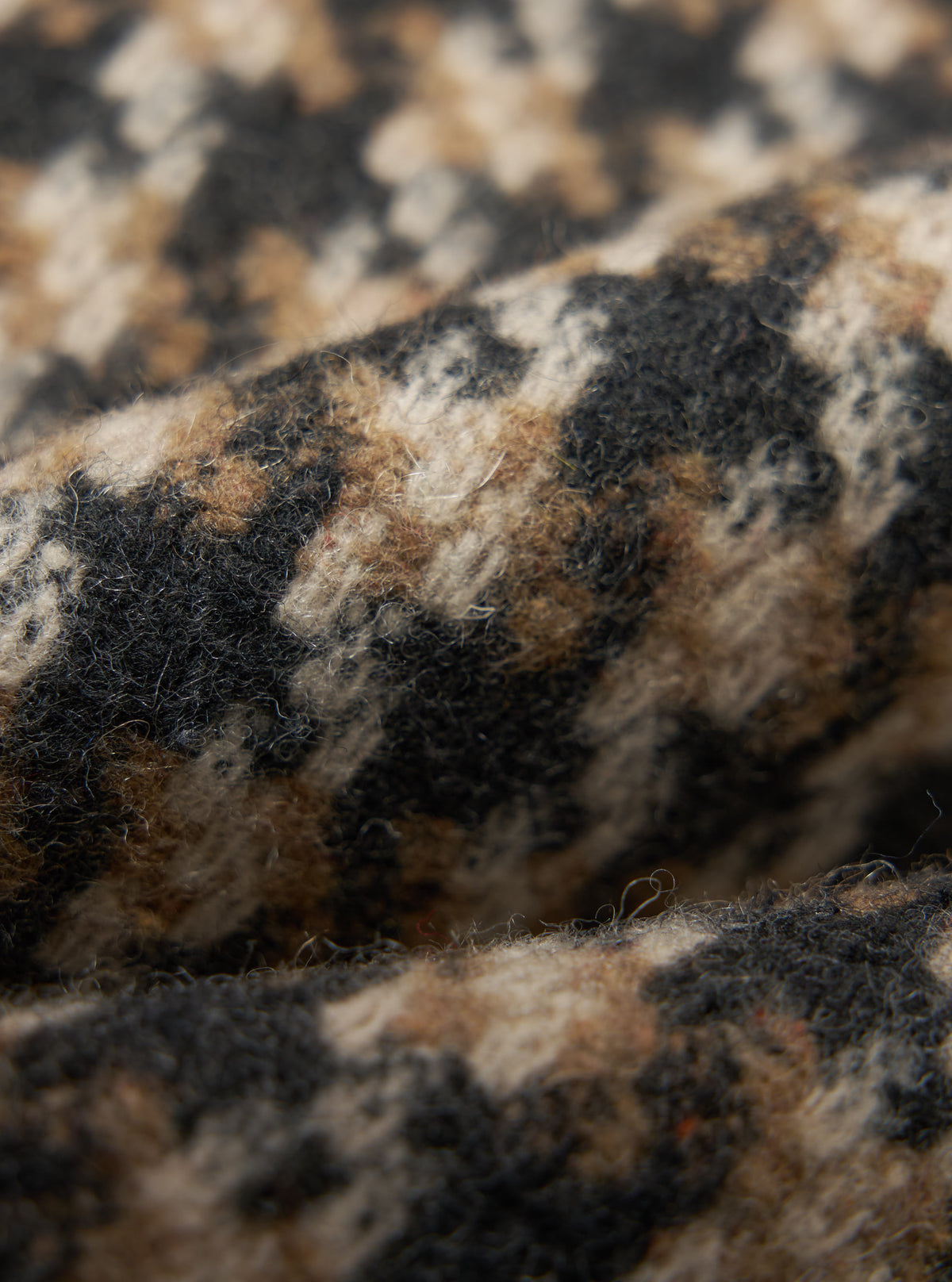 Sand Cortina Tweed Long Swing Coat